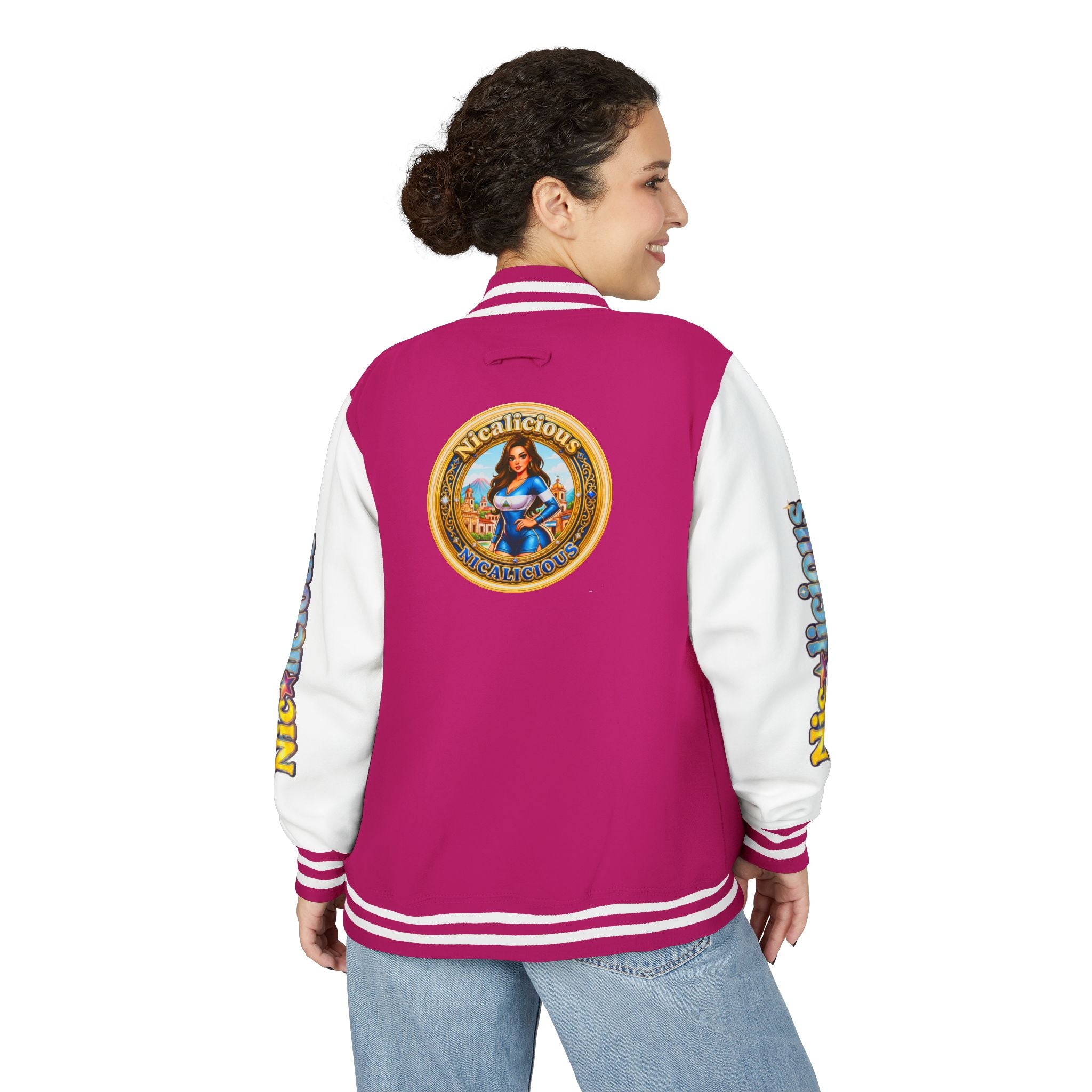 Letterman Jacket — 'Nicalicious' Retro Varsity Bomber