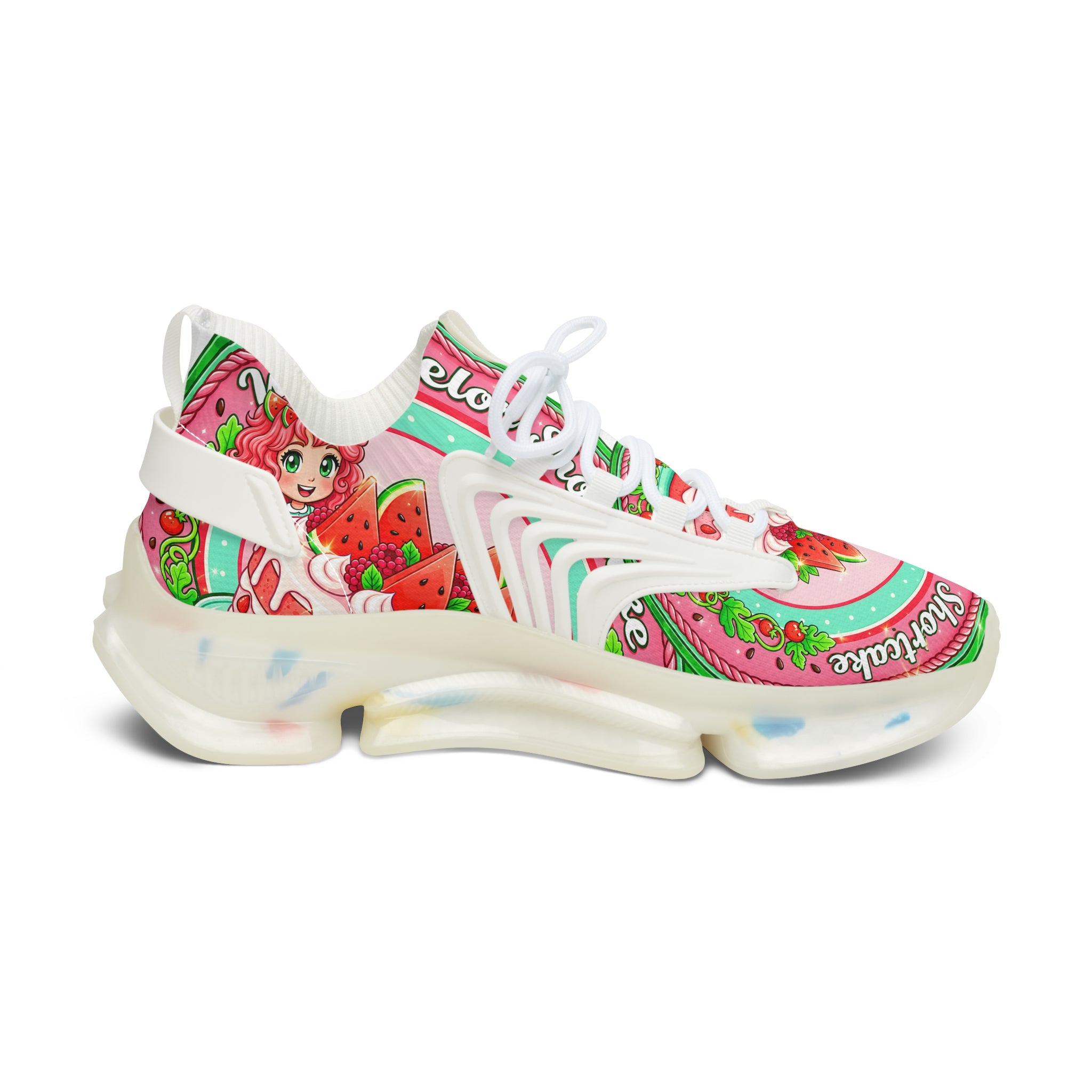 Women's Mesh Sneakers —" Watermelon Shortcake "Graphic Athletic Shoes
