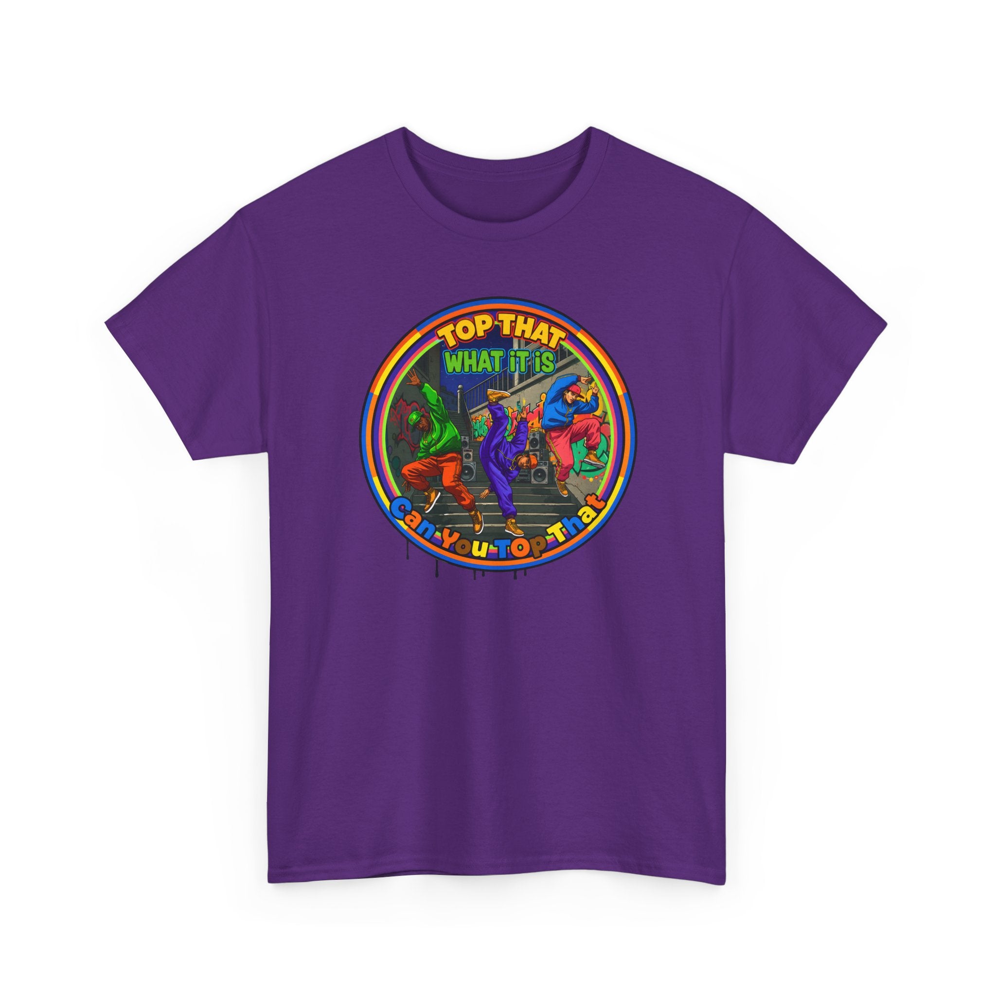 Retro  Tee — "Top That What It Is" Graphic Cotton Shirt