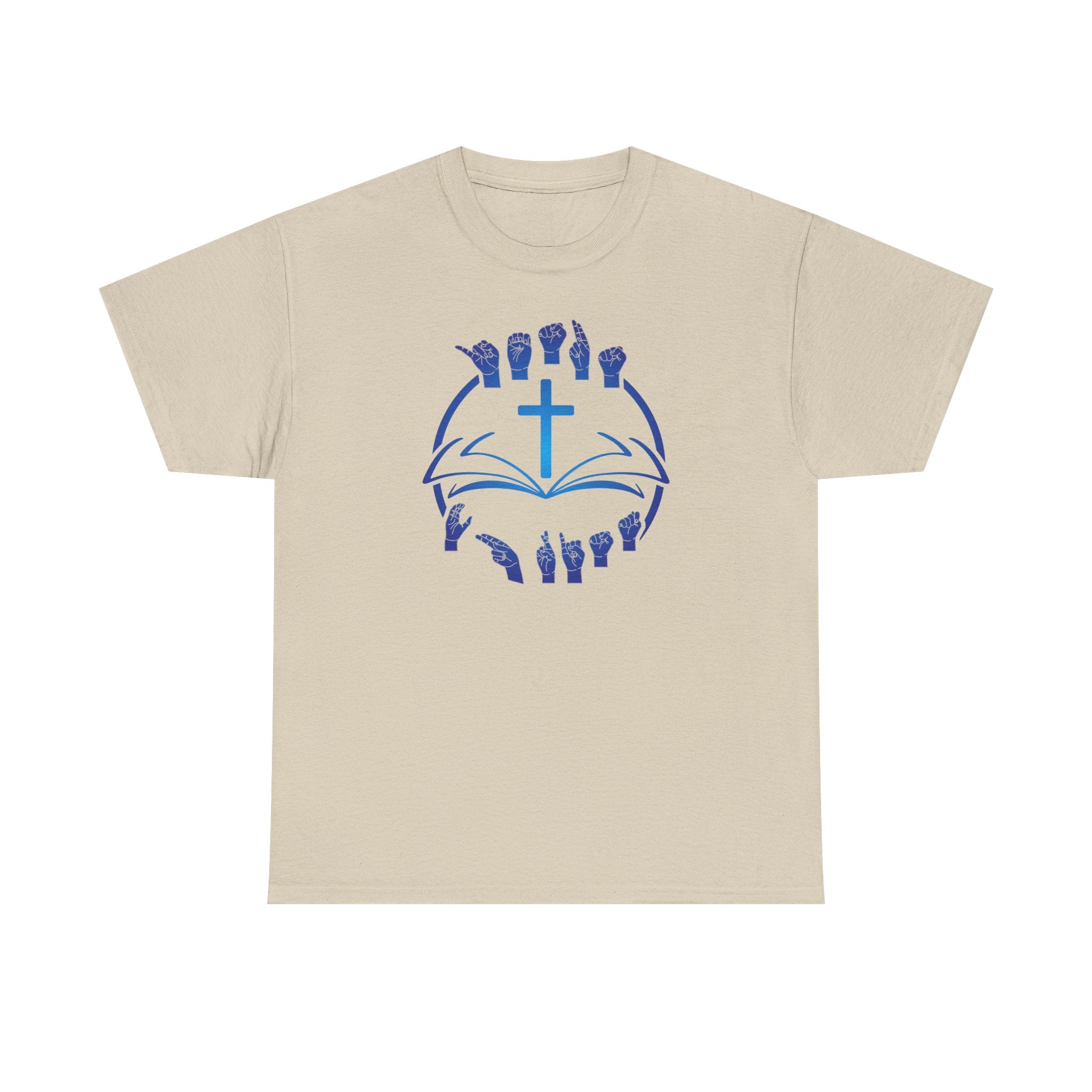"Christian Bible Cross Sign Language "T-Shirt — Faith Prayer Hands Tee