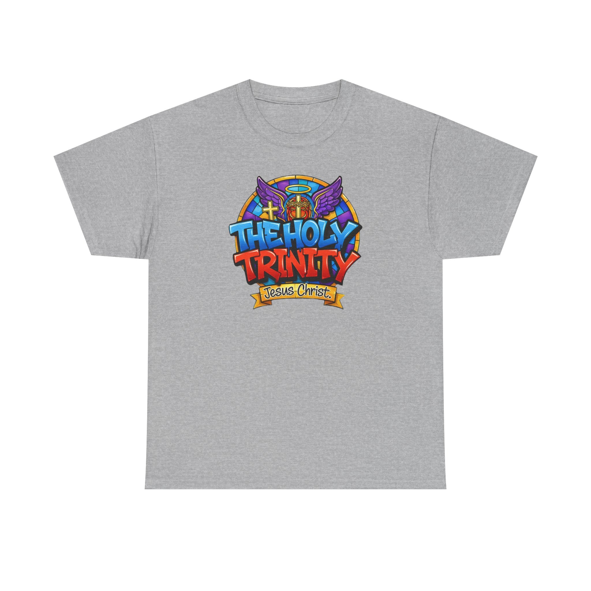 Christian T-Shirt — "The Holy Trinity: Jesus Christ" Colorful Faith Tee
