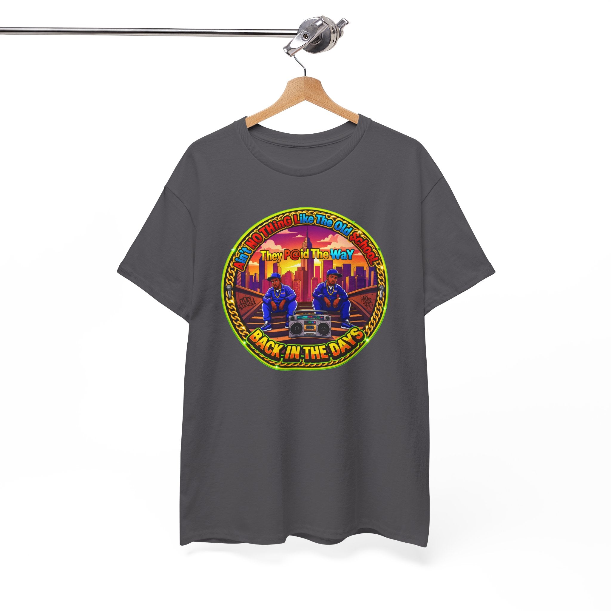 T-Shirt — Retro Sunset 'Aint No Thing Like The Old School' Graphic Tee