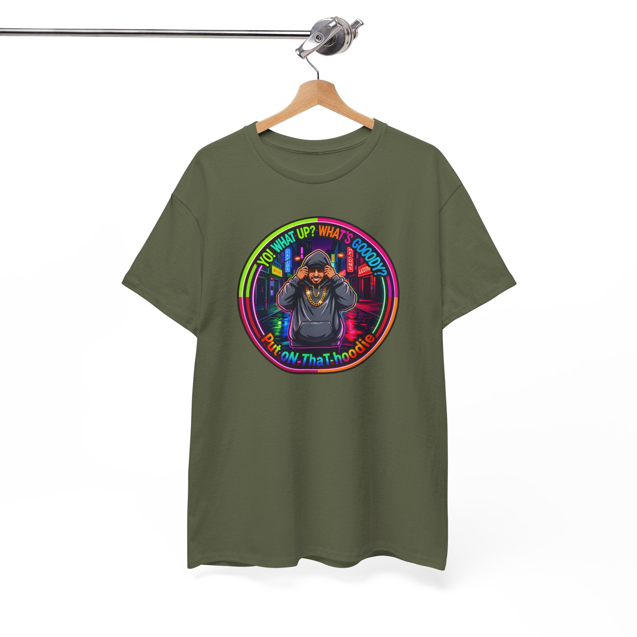 Men's T-Shirt Graphic- "Yo! What's up?  What's Goooody?"