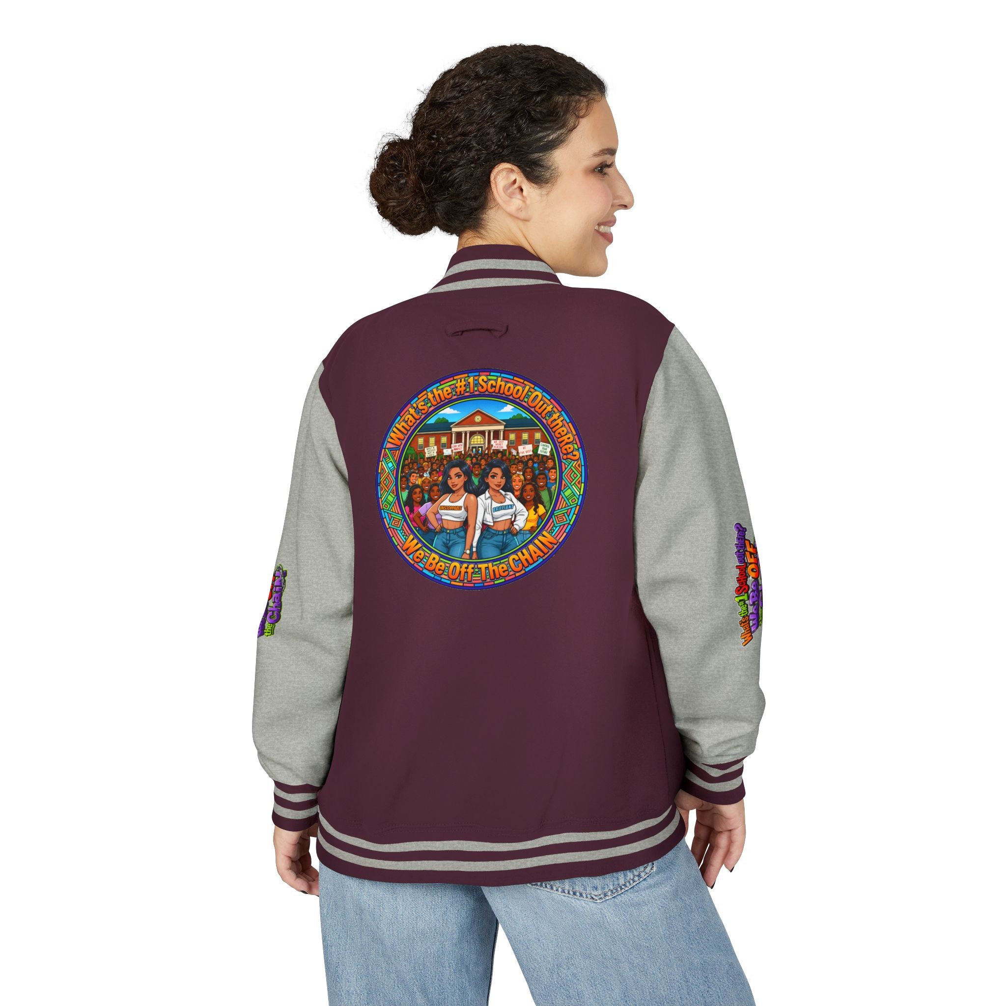 Letterman Jacket — Retro High School Crew Design (We’ll Be Off the Chain)