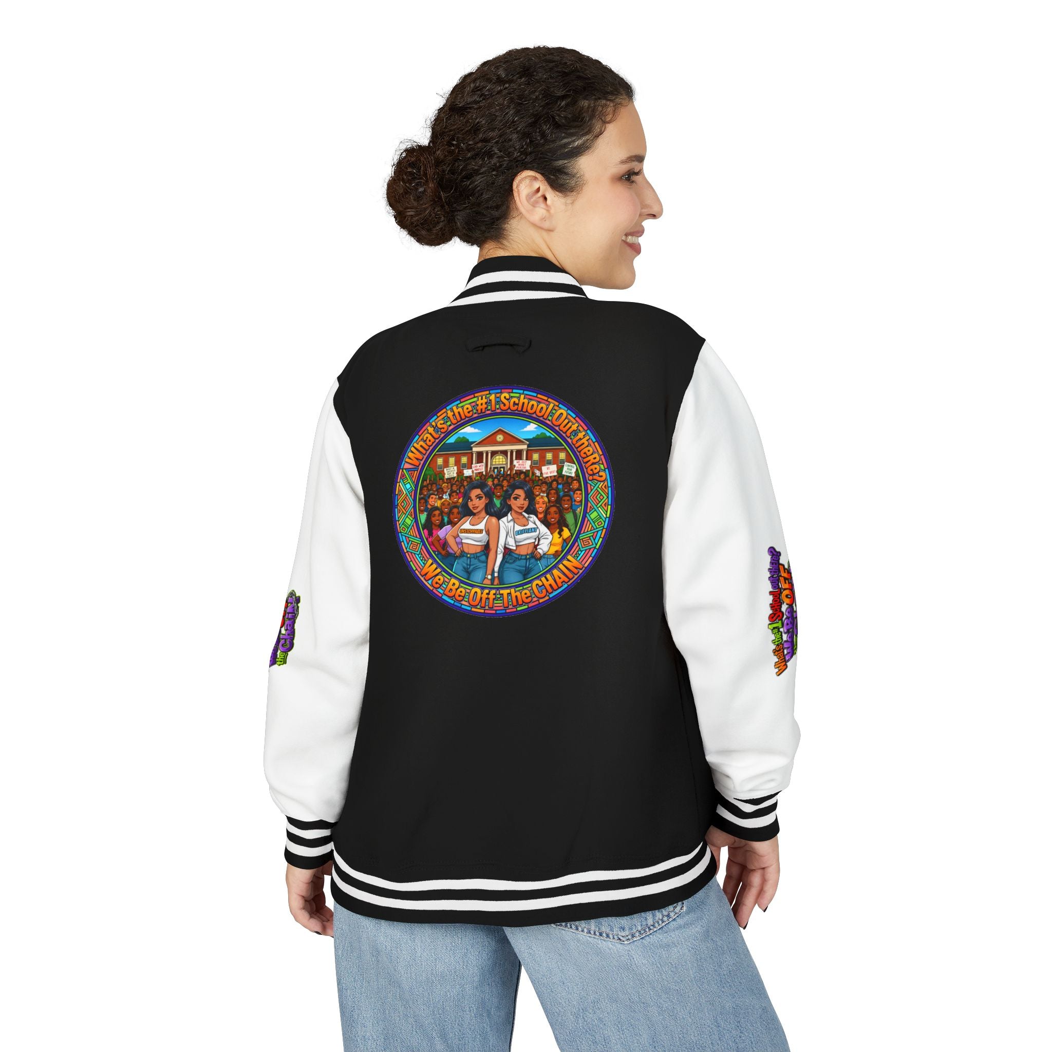 Letterman Jacket — Retro High School Crew Design (We’ll Be Off the Chain)