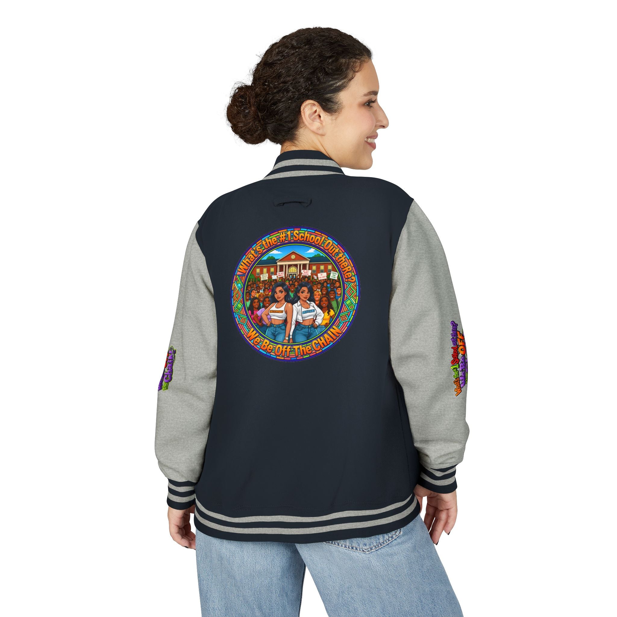 Letterman Jacket — Retro High School Crew Design (We’ll Be Off the Chain)