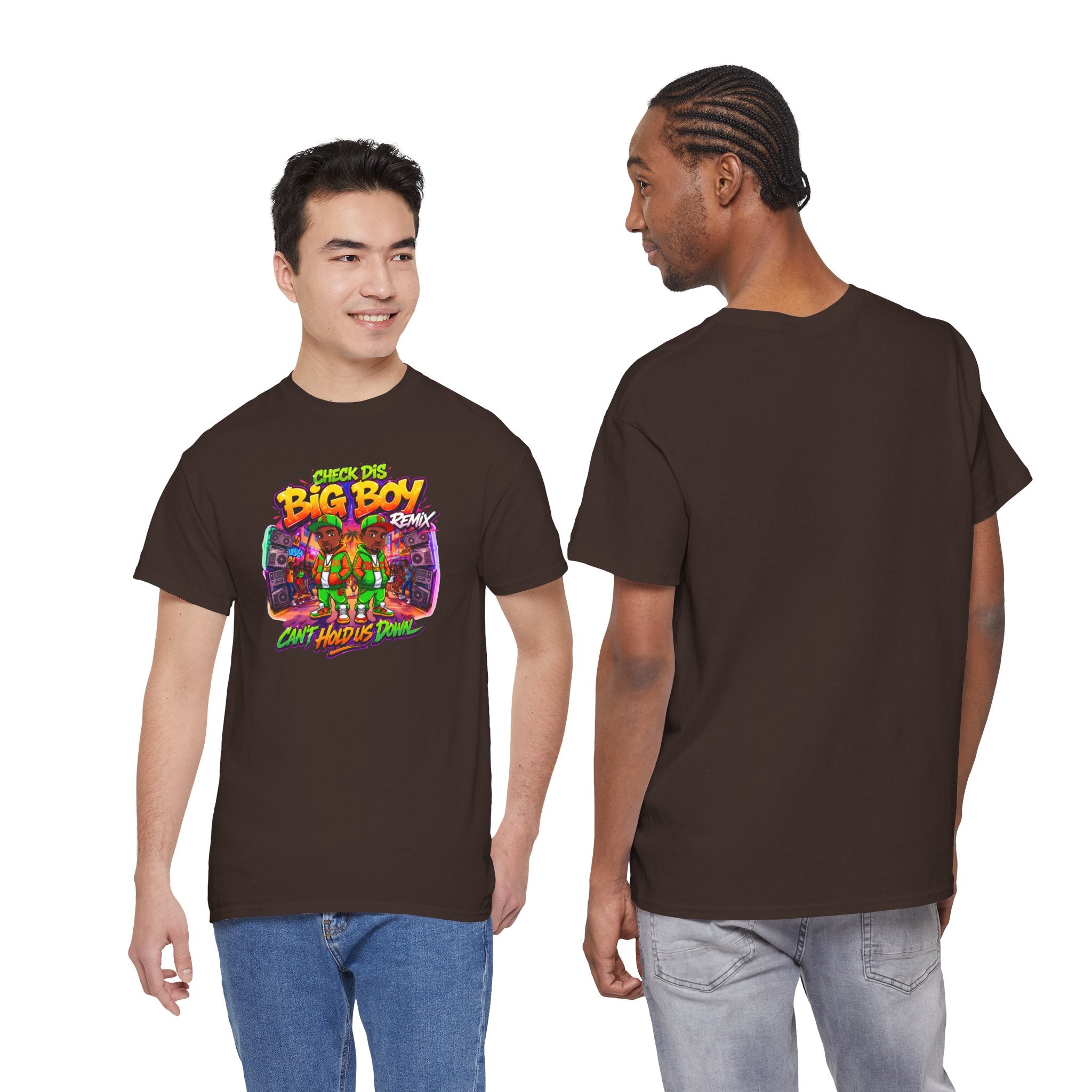 T-Shirt — " Check Dis Big Boy Remix" Retro Arcade Graphic Tee
