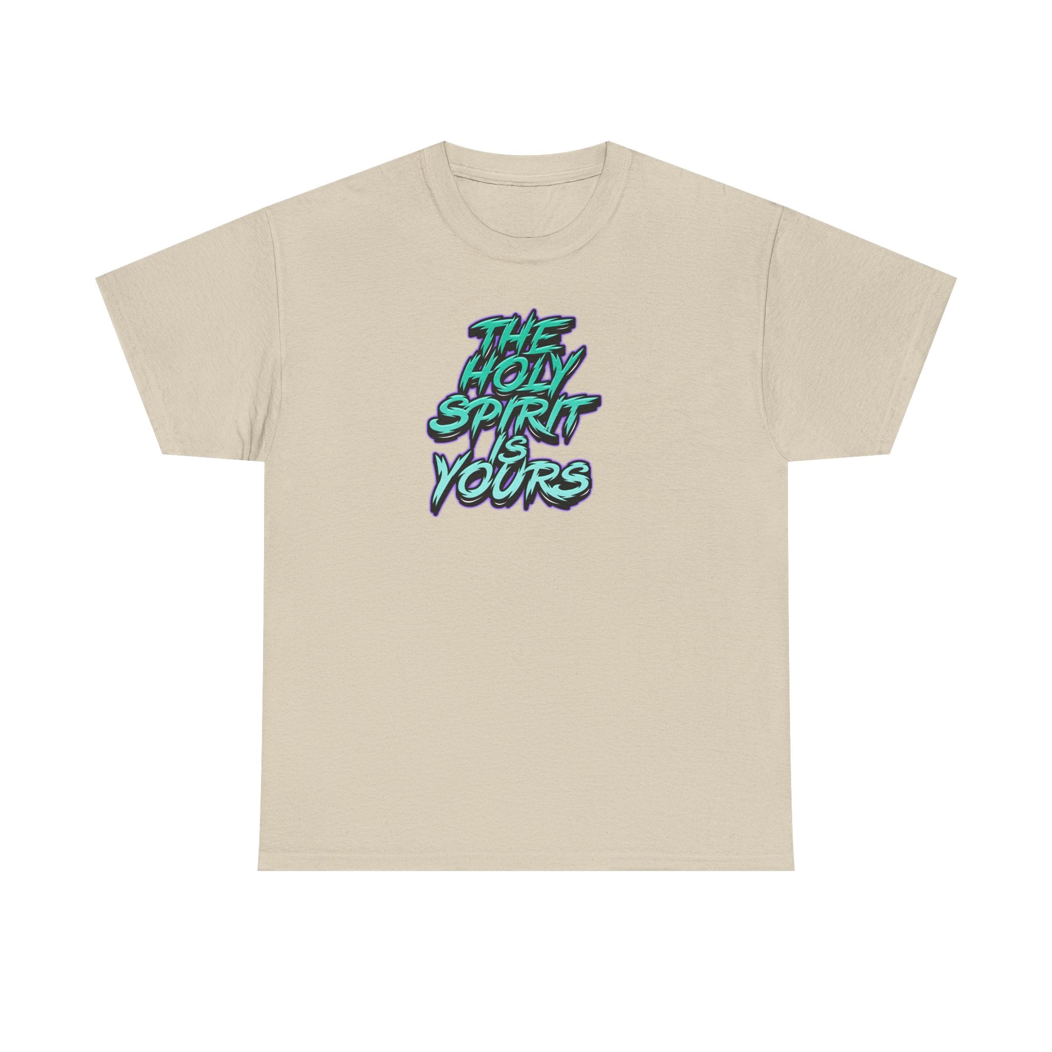T-Shirt — "The Holy Spirit Yours" Retro Script Faith Tee