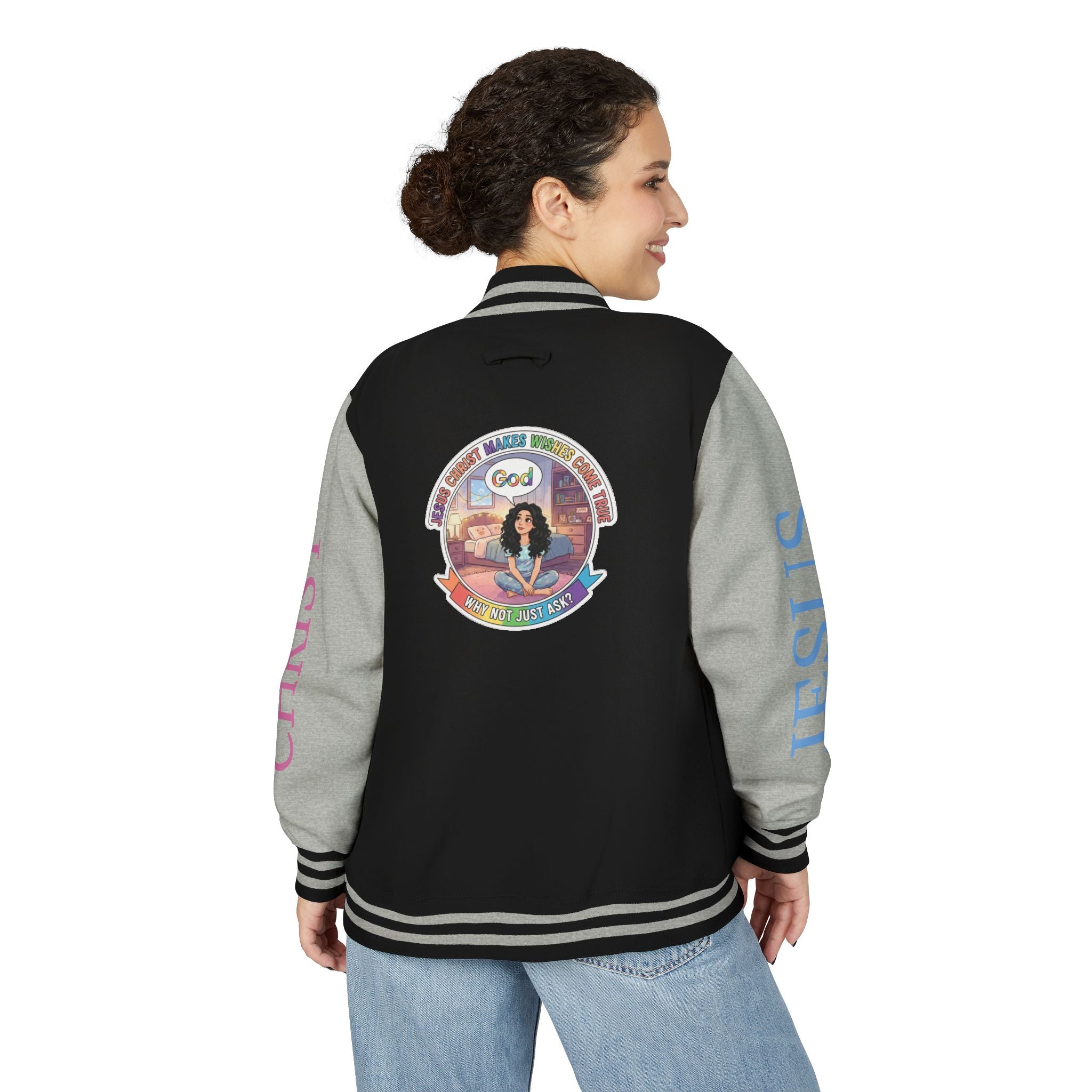 Spiritual Soul Seeker – "Why not just ask"  — Retro Gamer Club Varsity Jacket