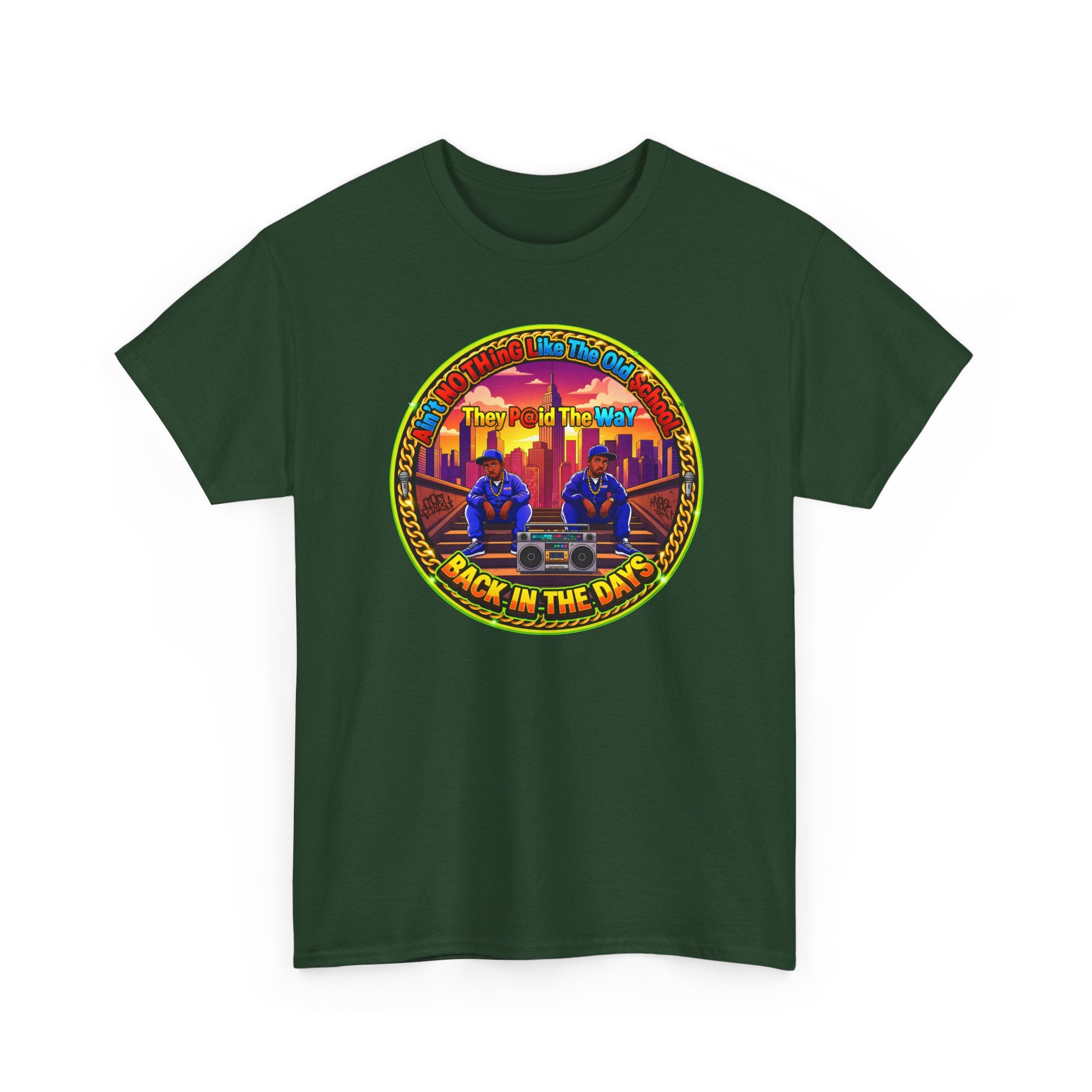 T-Shirt — Retro Sunset 'Aint No Thing Like The Old School' Graphic Tee
