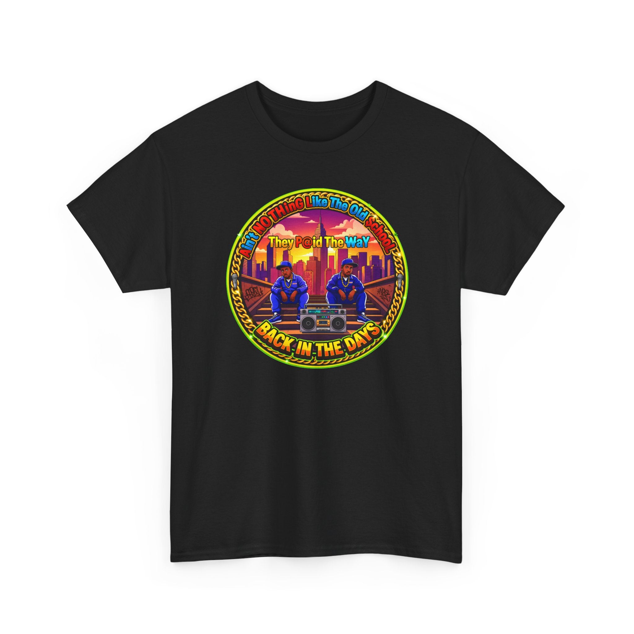 T-Shirt — Retro Sunset 'Aint No Thing Like The Old School' Graphic Tee