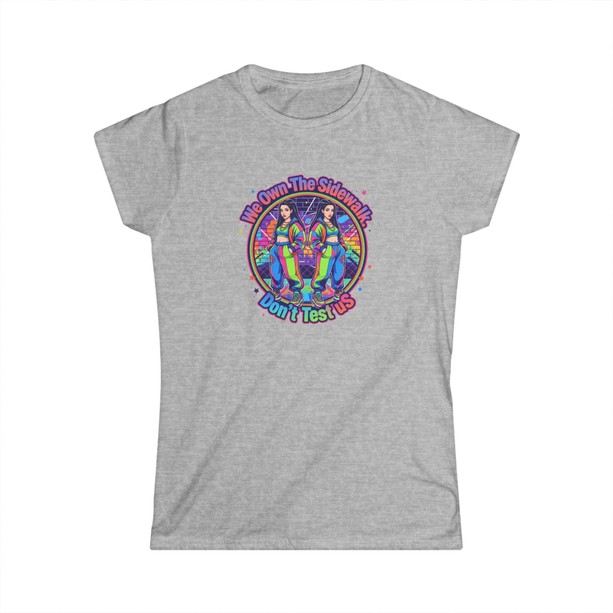 " We On The Sidewalk "Rainbow Sisters Graphic Tee — Women's Positive Vibe Pride Shirt