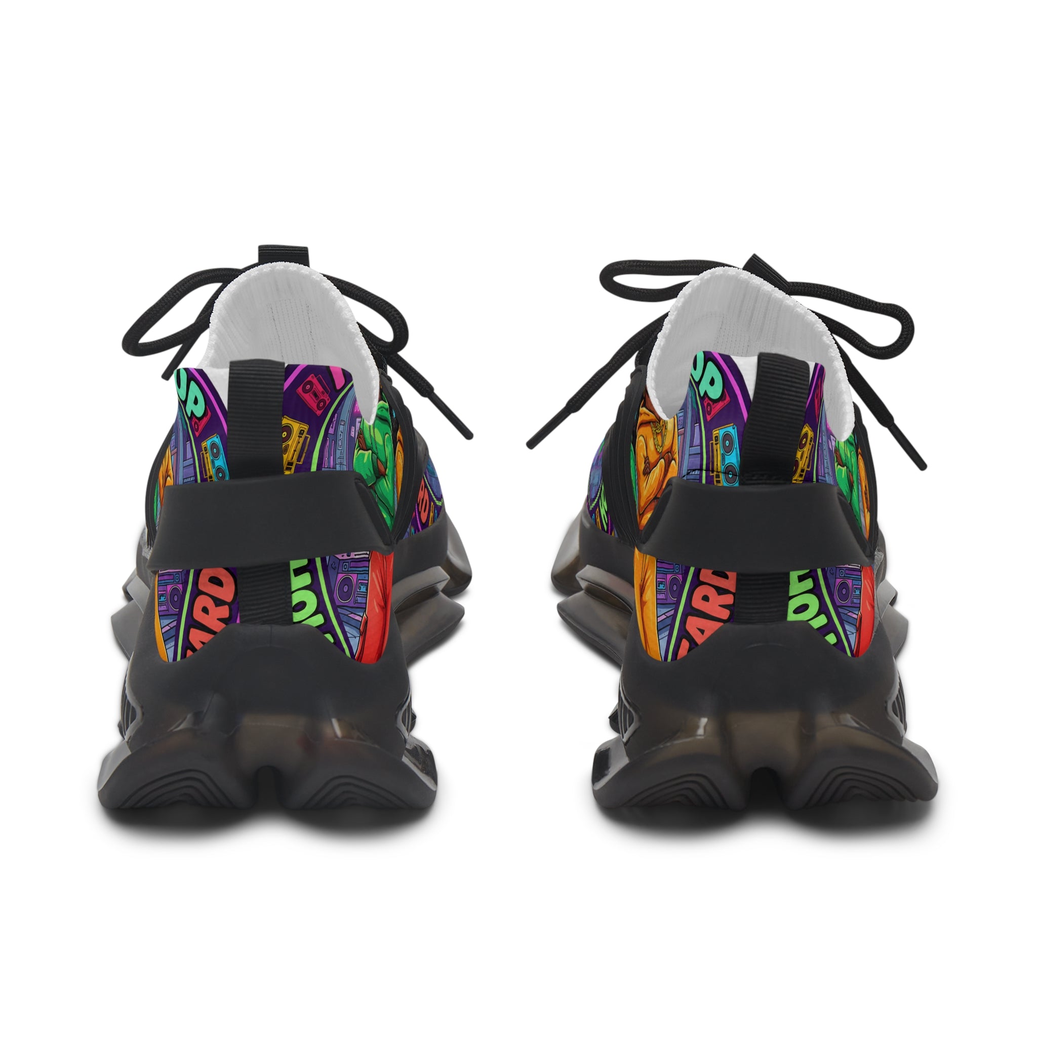 Women's Mesh Sneakers — 'Im Waiting For The Re-Up' Street Art Design