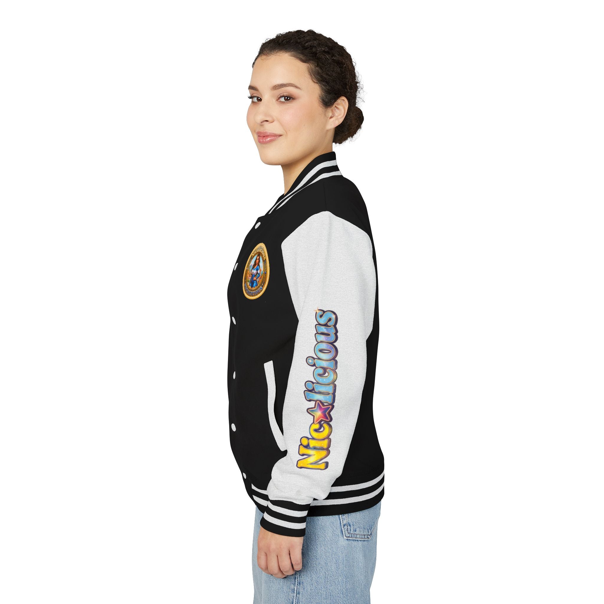 Letterman Jacket — 'Nicalicious' Retro Varsity Bomber
