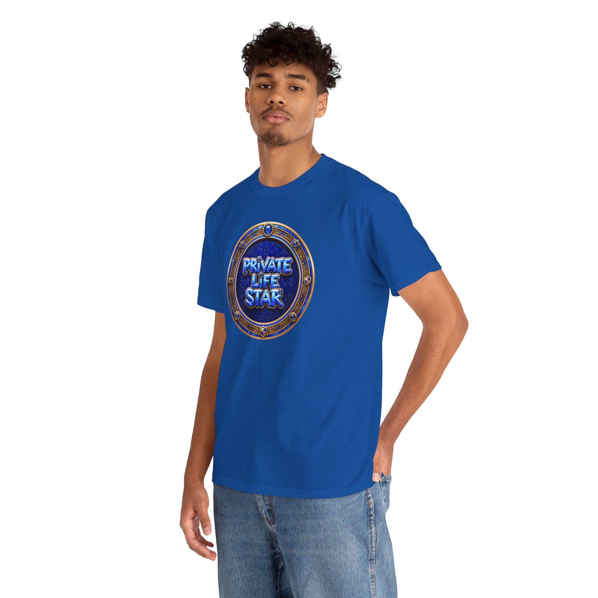 "Private Life Star" T-Shirt — Retro Badge Graphic Tee