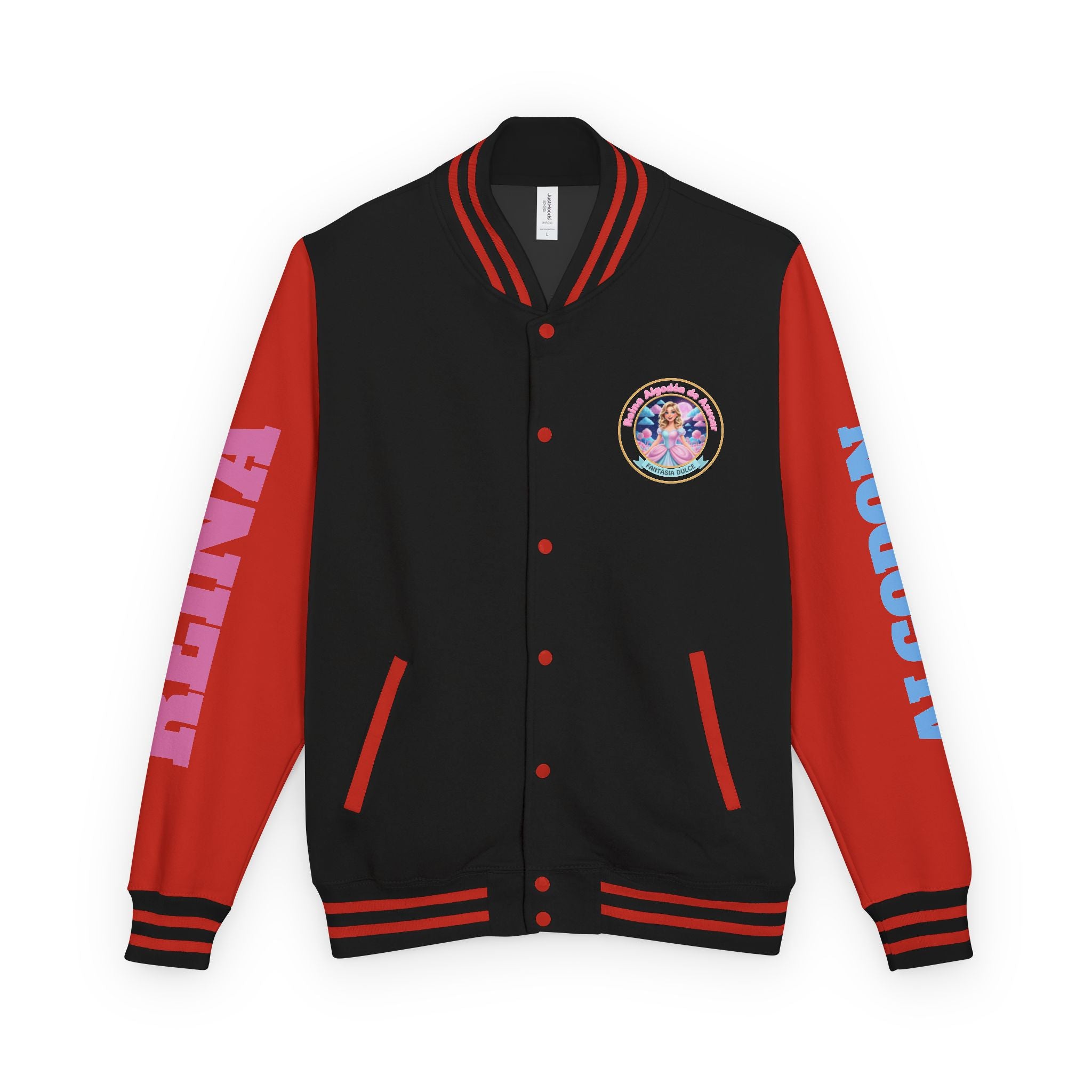 Letterman Jacket — Reina Algodón de Azucar-  Circle Logo