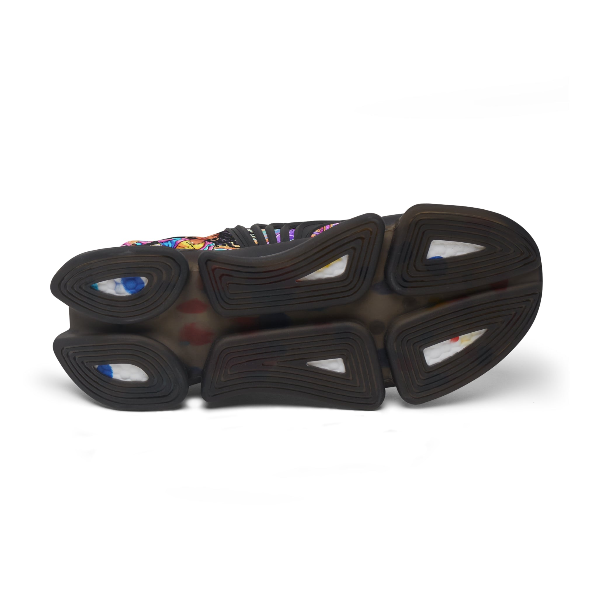 Women's Mesh Sneakers — Colorful Spiritual Goddess Graphic Athletic Shoes