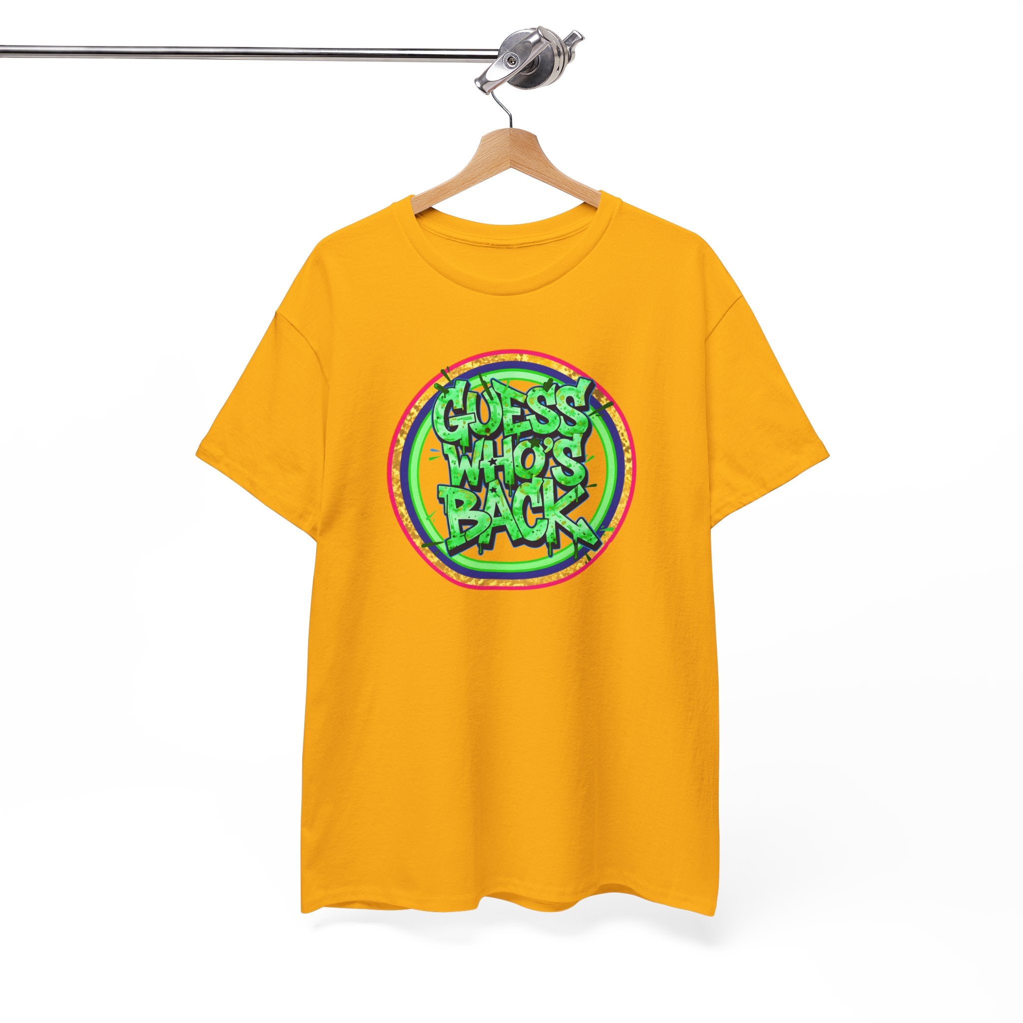 T-Shirt — "Guess Who's Back" Retro Graffiti Tee