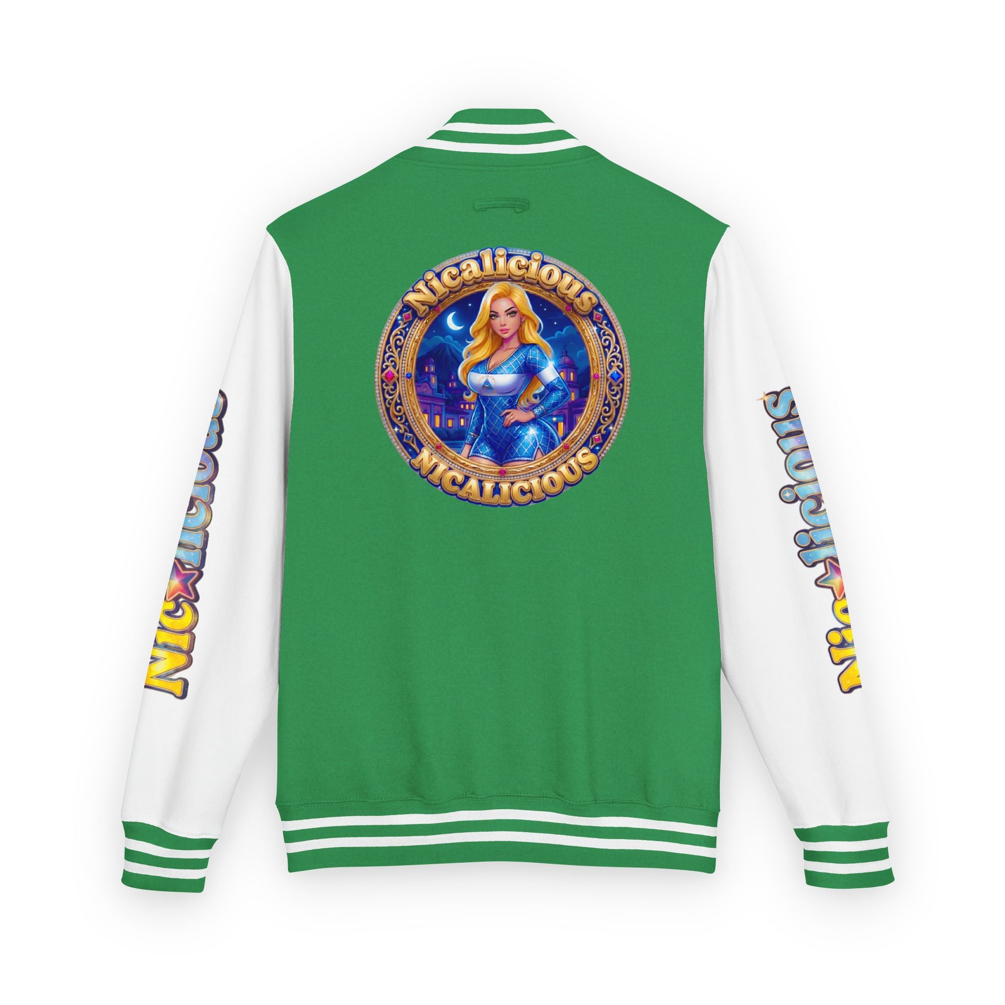 Letterman Jacket — "Nicalicious" Retro Crest Varsity Jacket