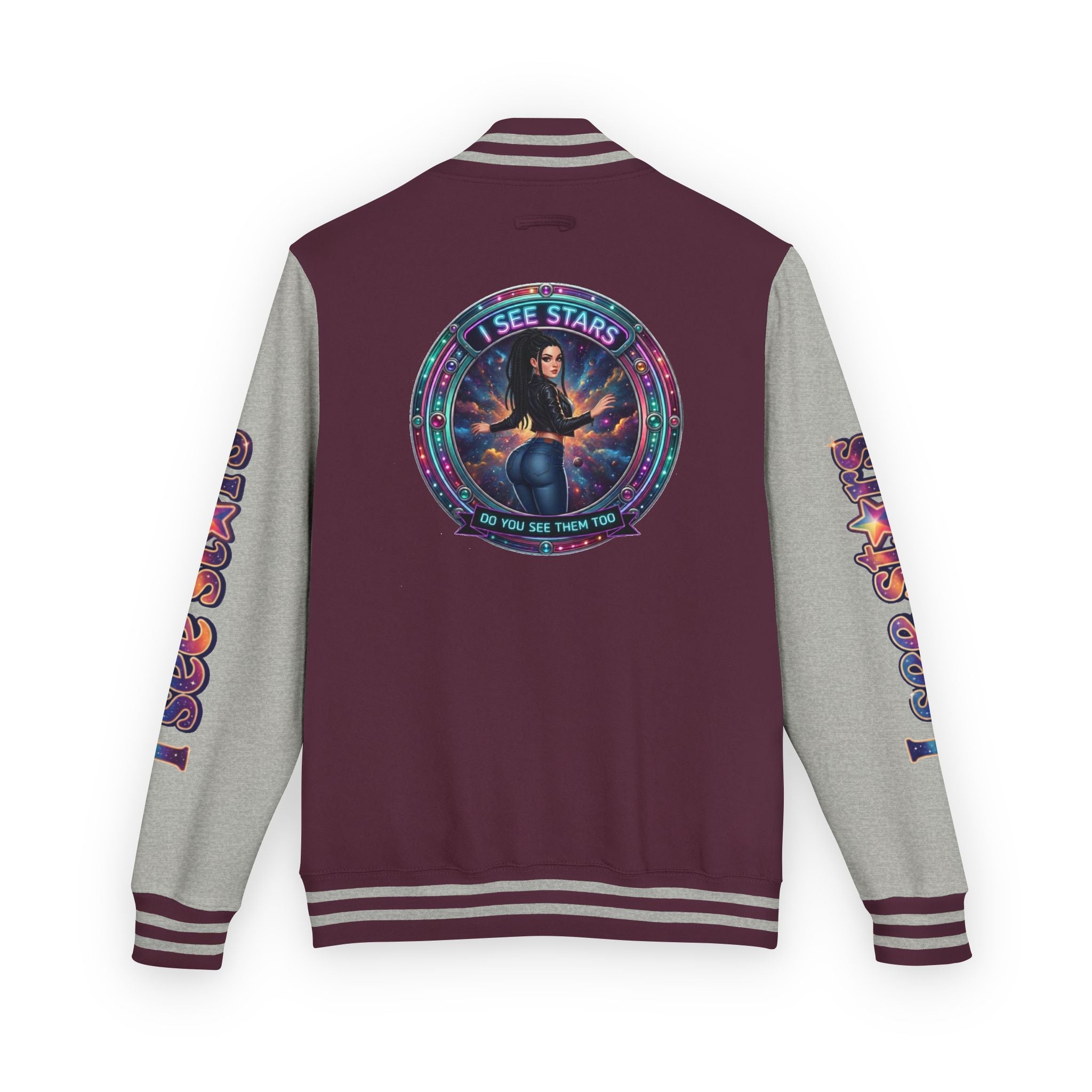 Heavyweight Letterman Jacket "I See Stars"