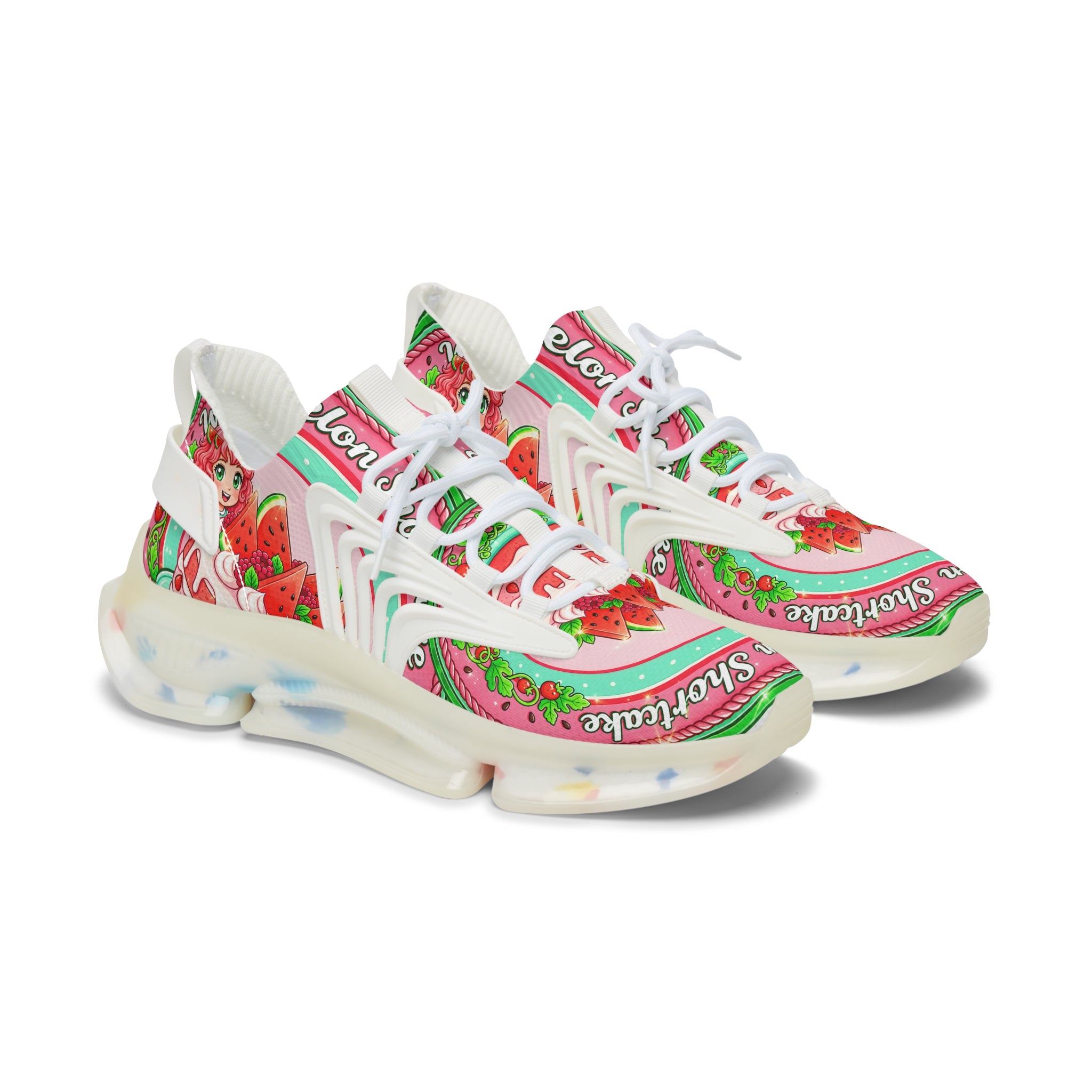 Women's Mesh Sneakers —" Watermelon Shortcake "Graphic Athletic Shoes