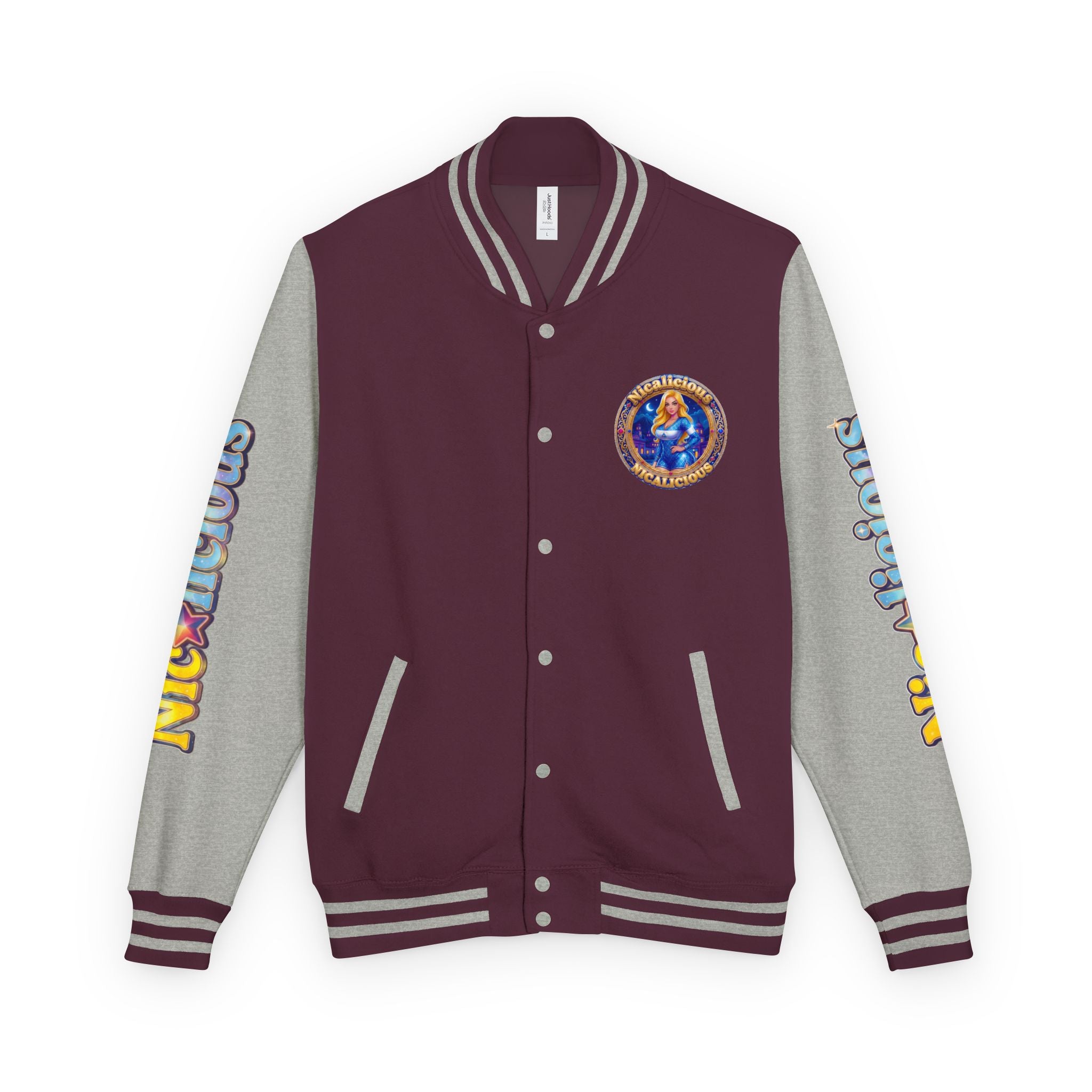 Letterman Jacket — "Nicalicious" Retro Crest Varsity Jacket