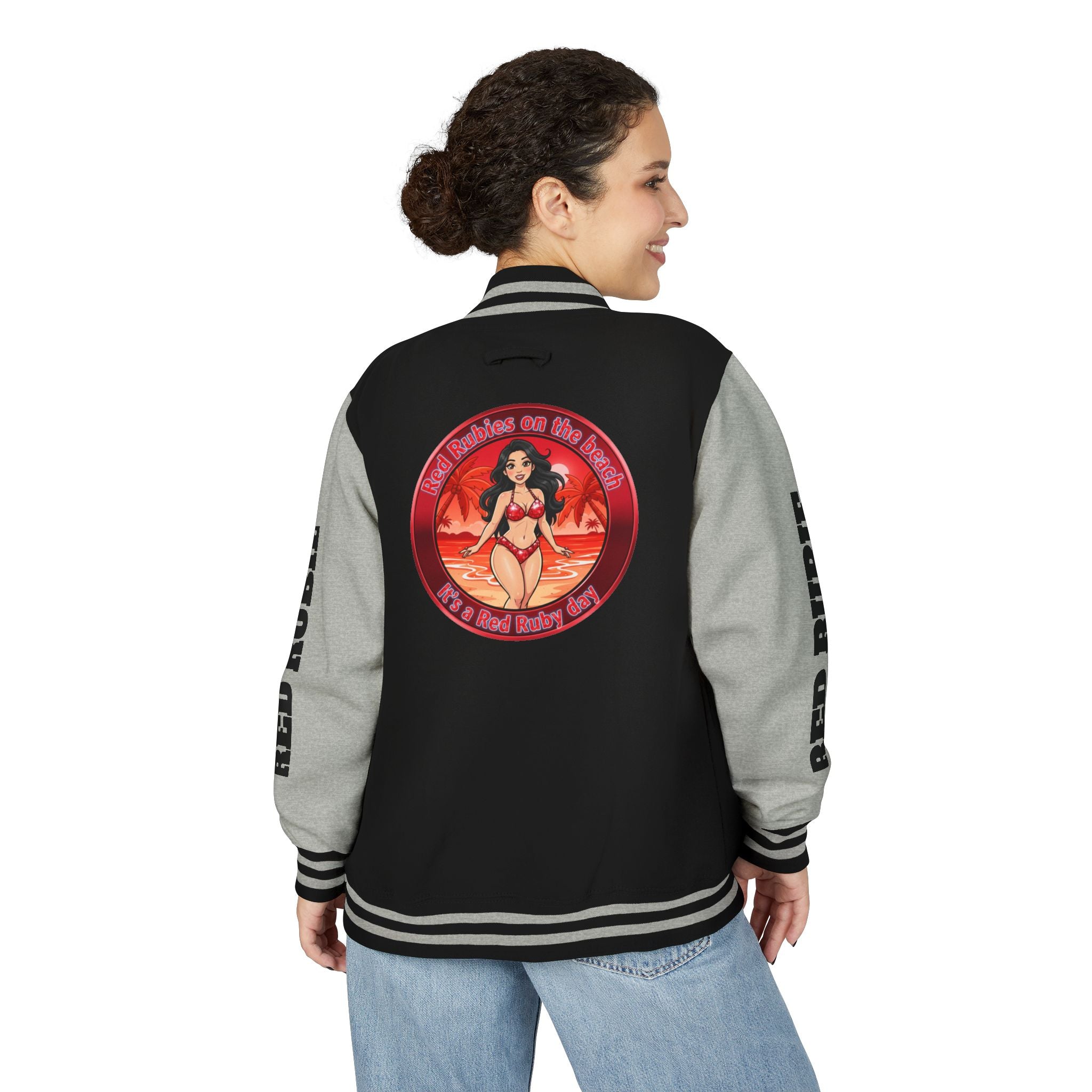Letterman Jacket — 'It's A Red Rubie Day'- Varsity Jacket