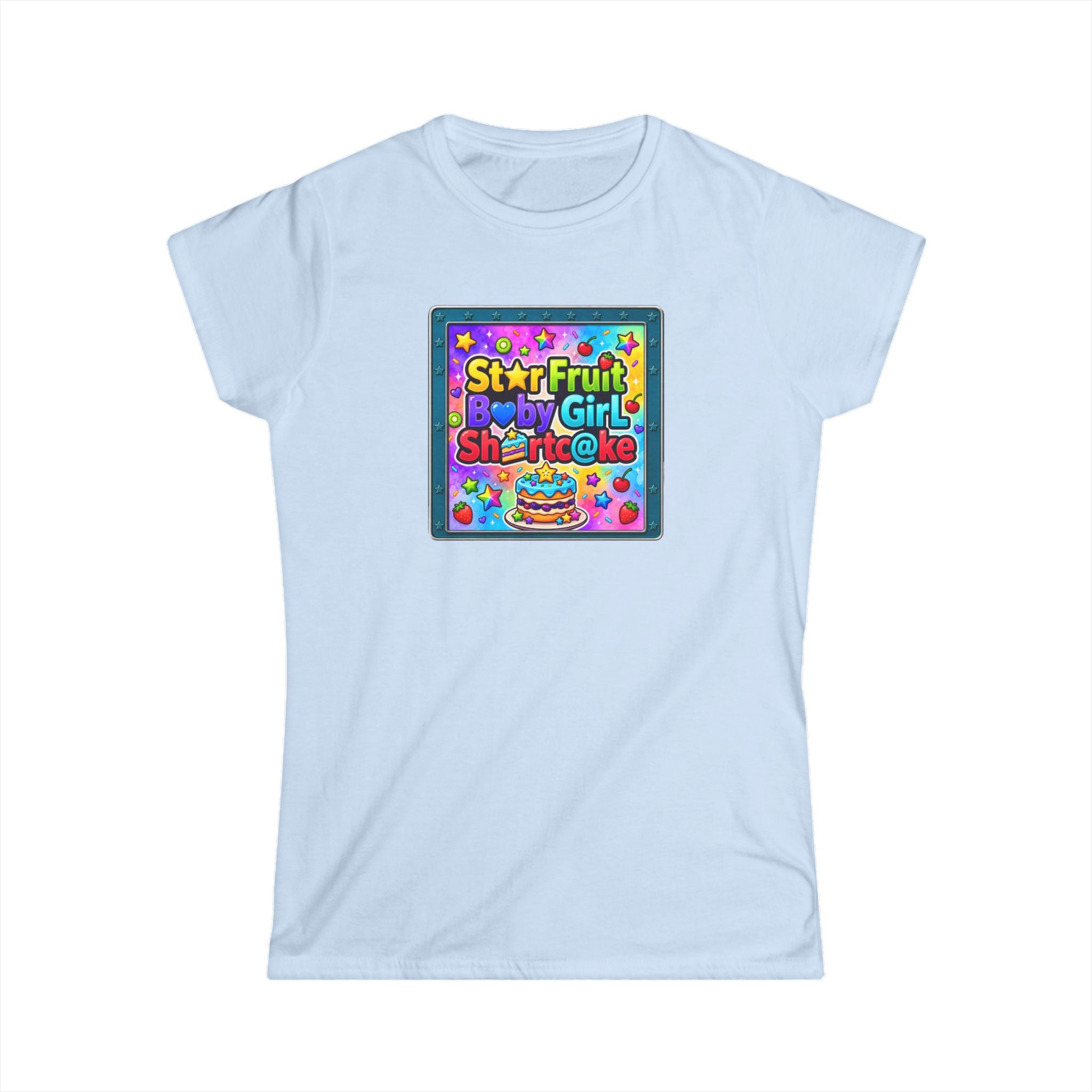 "Star Fruit Baby Girl" Tee — Colorful Starfruit Graphic T-Shirt
