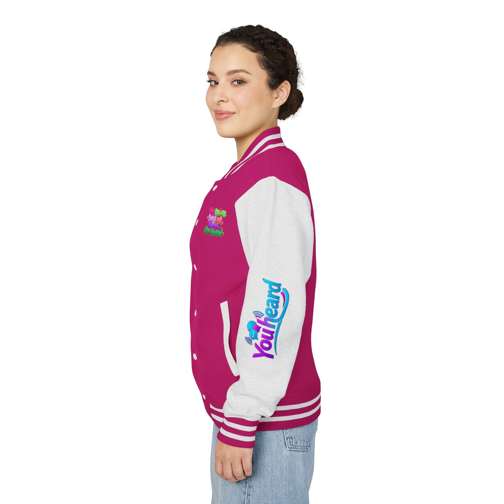 Letterman Jacket — "I Don't Kiss-N-Tell, Doing My Thang You Heard" Colorful Streetwear
