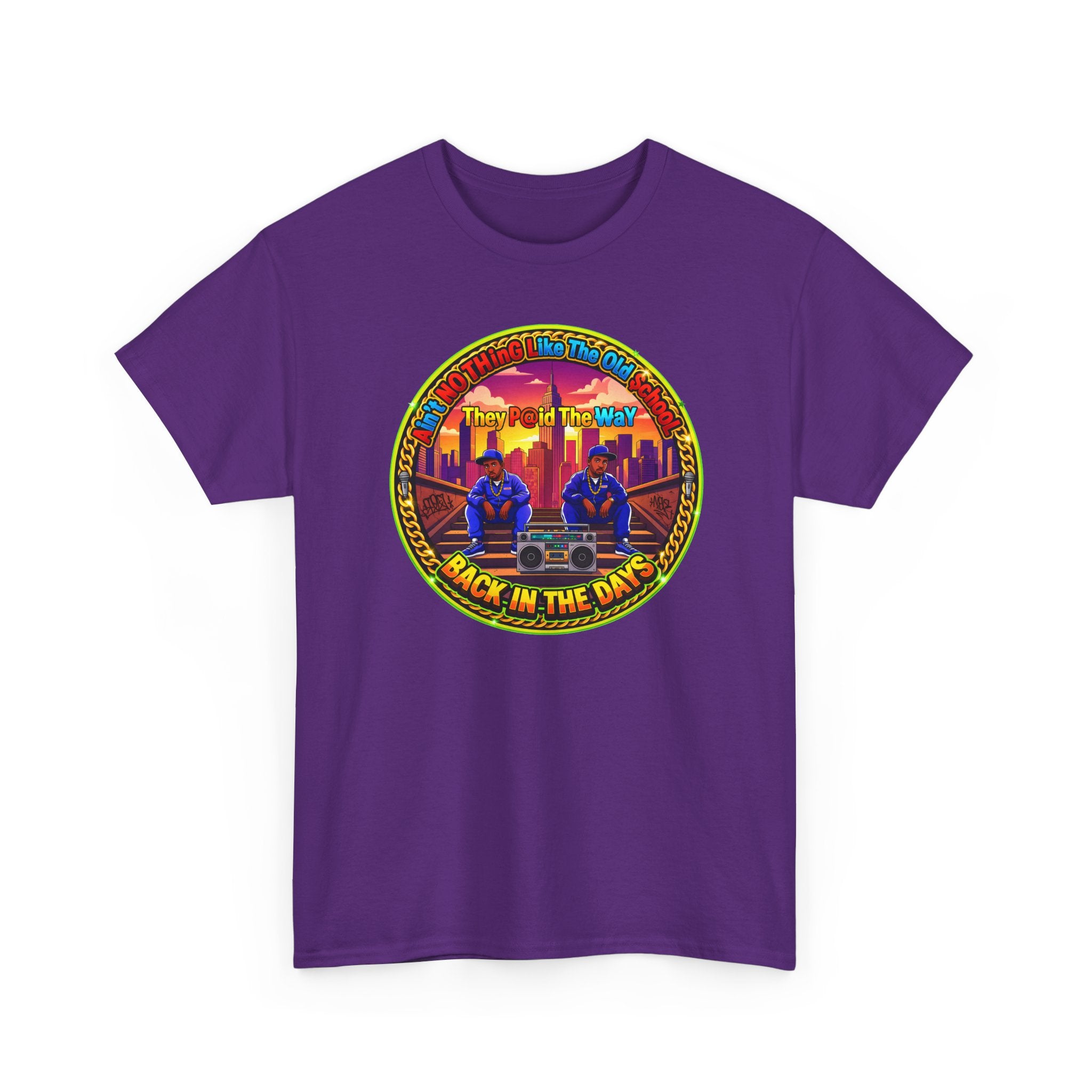 T-Shirt — Retro Sunset 'Aint No Thing Like The Old School' Graphic Tee