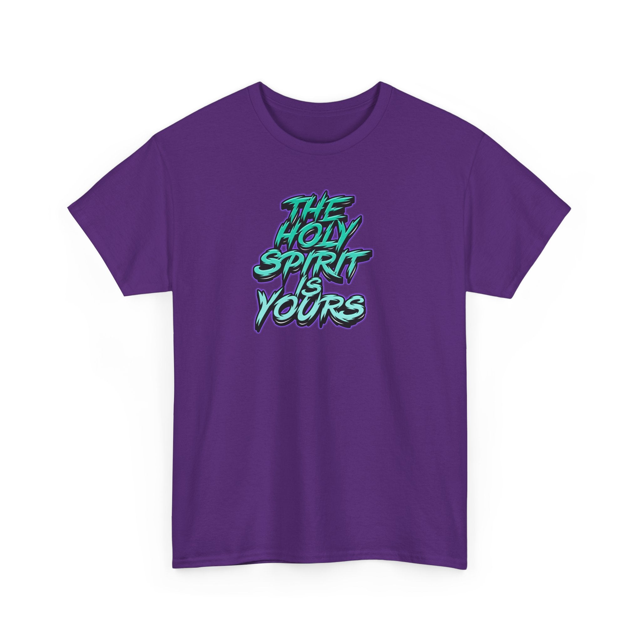 T-Shirt — "The Holy Spirit Yours" Retro Script Faith Tee