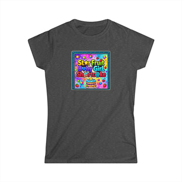 "Star Fruit Baby Girl" Tee — Colorful Starfruit Graphic T-Shirt