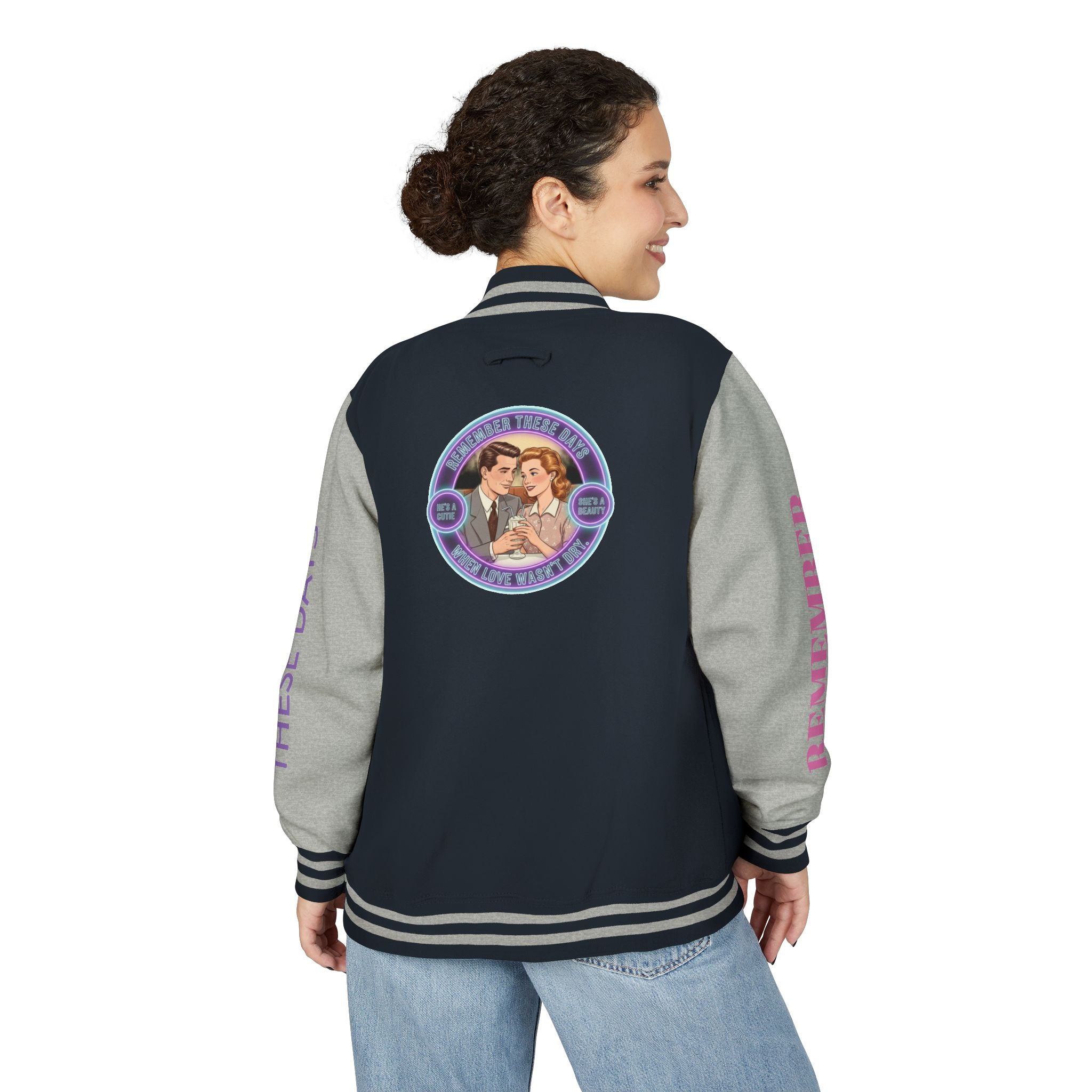 Retro Romance Letterman Jacket — 1950s-Remember These Days- Vintage Couple