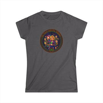 Women's Tee — Colorful "Ex Text Me Im Wilding " Design
