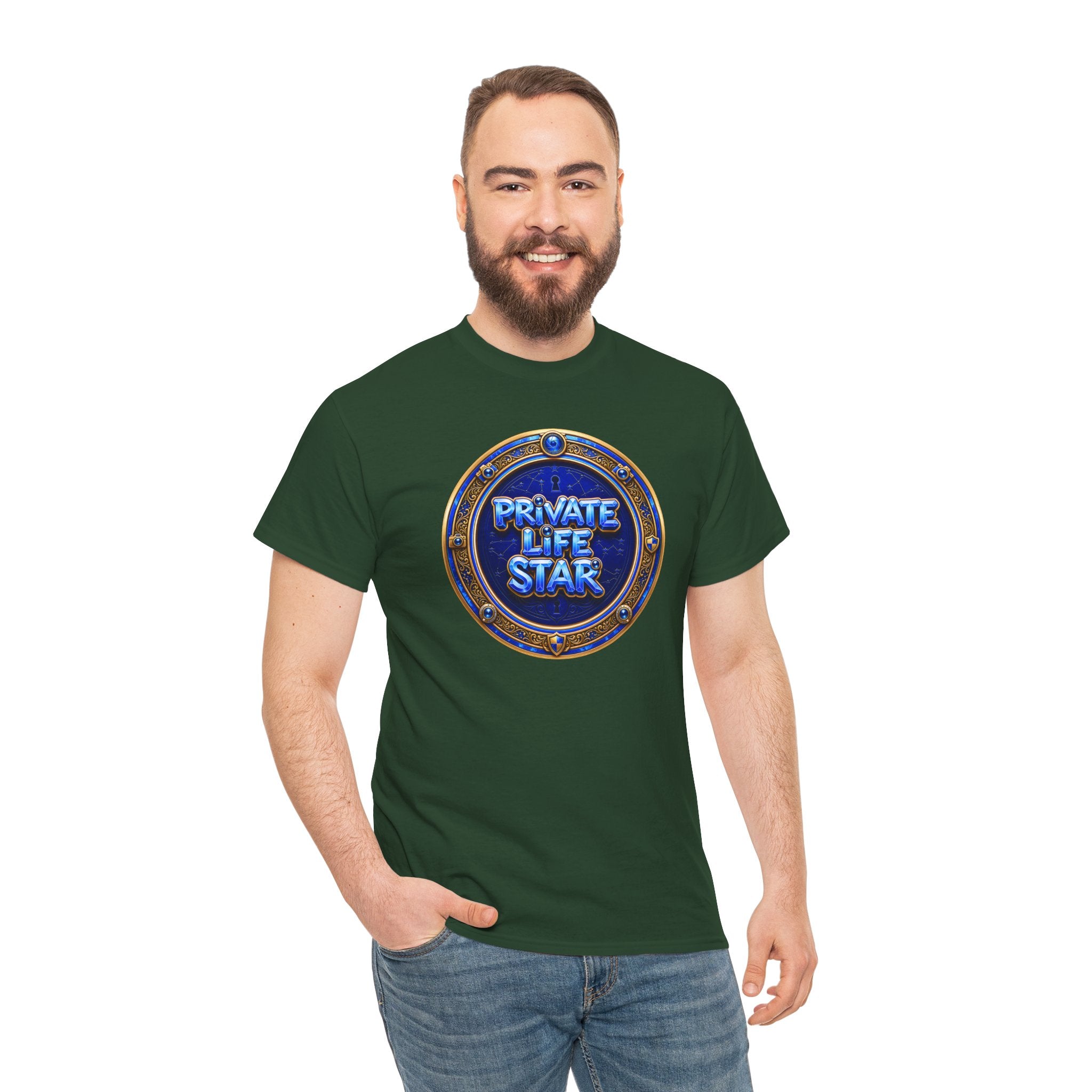 "Private Life Star" T-Shirt — Retro Badge Graphic Tee