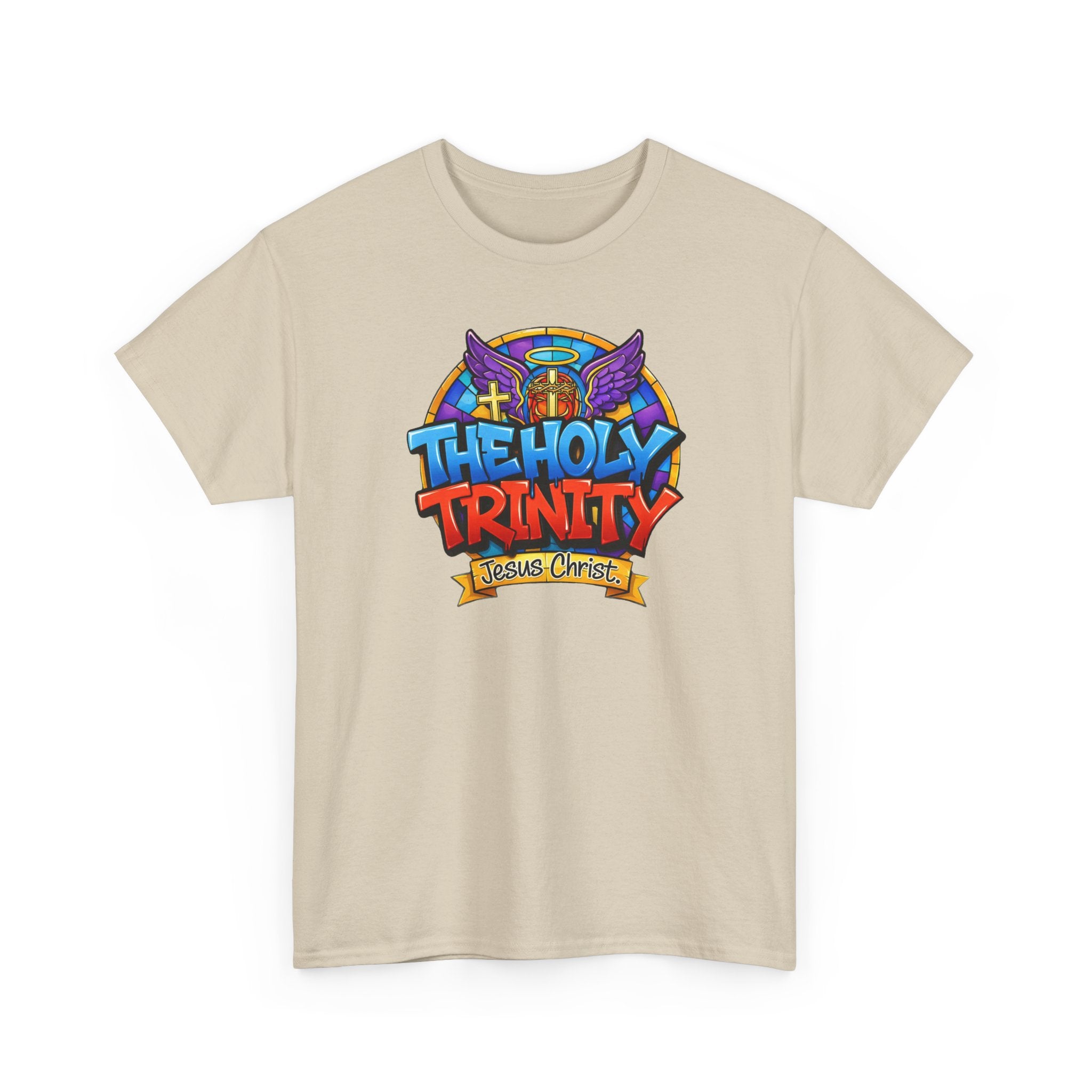 Christian T-Shirt — "The Holy Trinity: Jesus Christ" Colorful Faith Tee