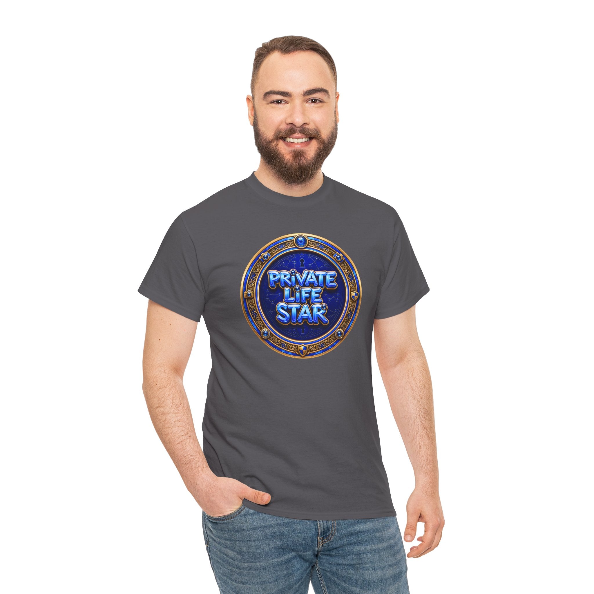 "Private Life Star" T-Shirt — Retro Badge Graphic Tee