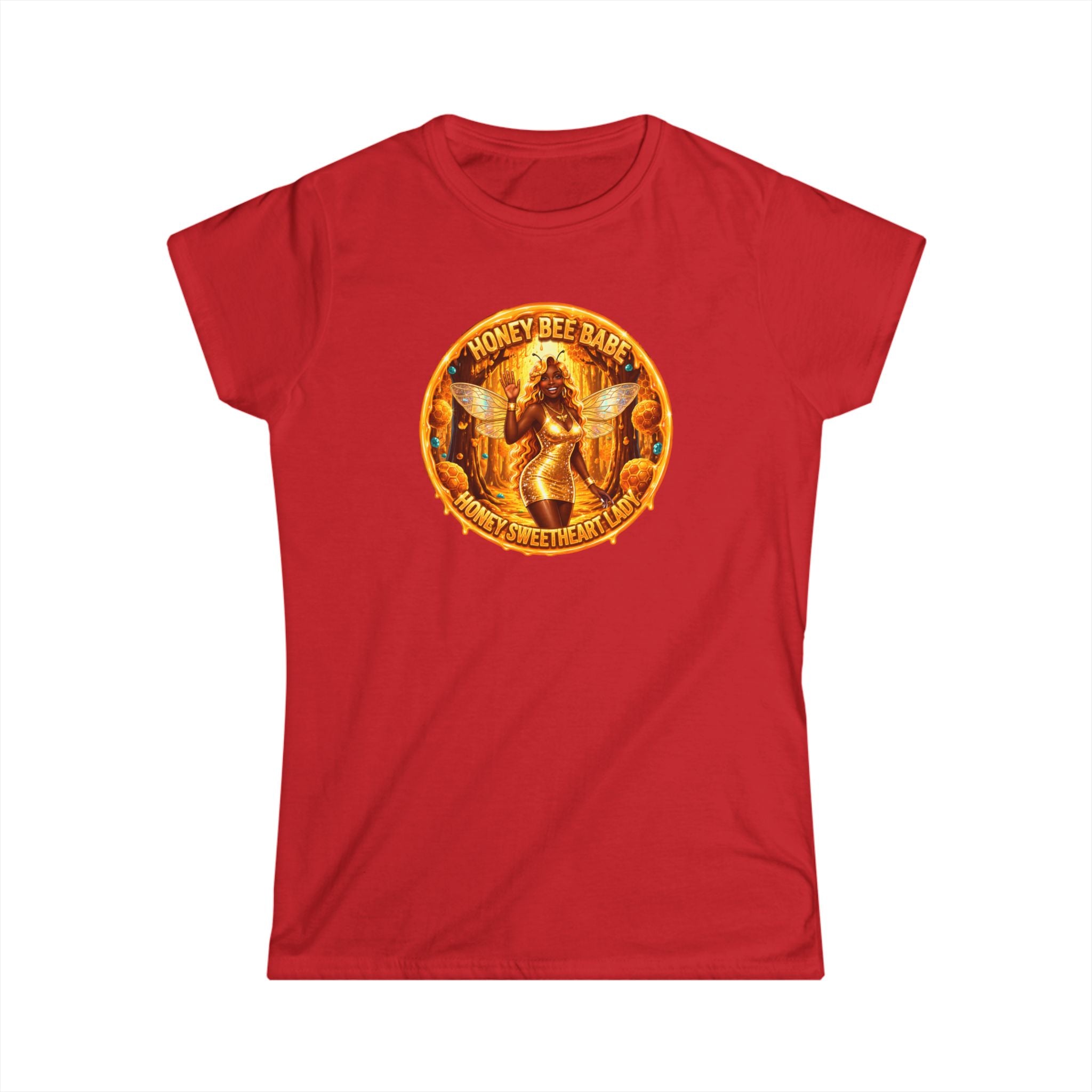 "Honey Bee Babe" Women's Tee — Vintage Beekeeper Graphic