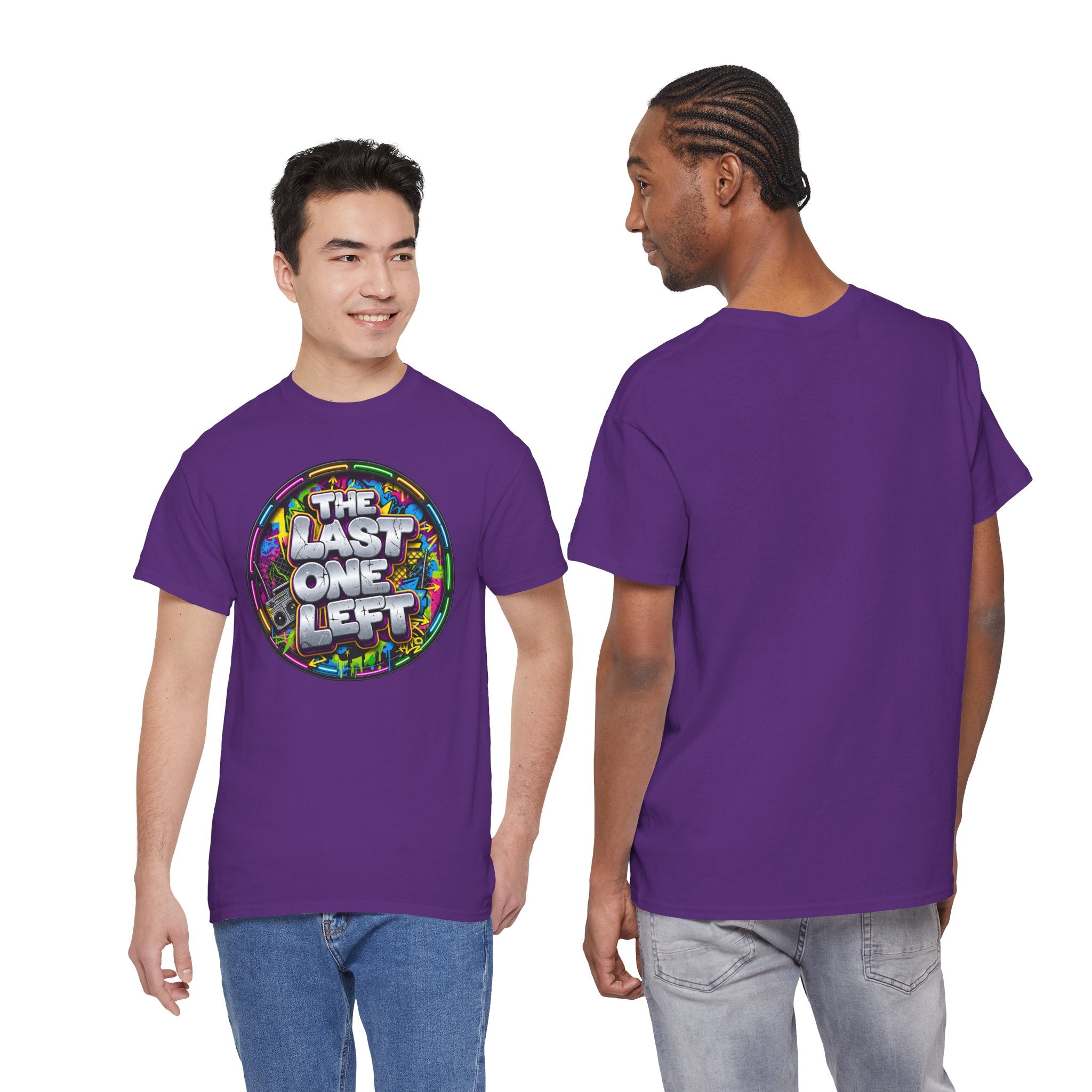 Graphic Tee - "The Last One Left" Colorful Retro Badge