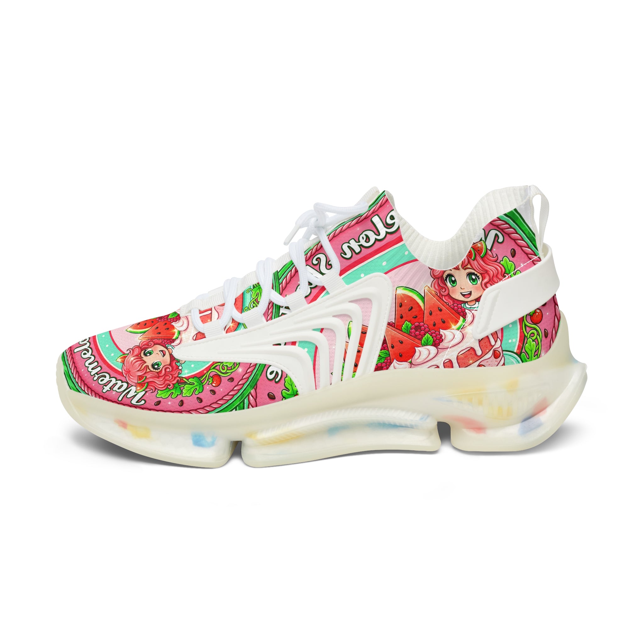 Women's Mesh Sneakers —" Watermelon Shortcake "Graphic Athletic Shoes