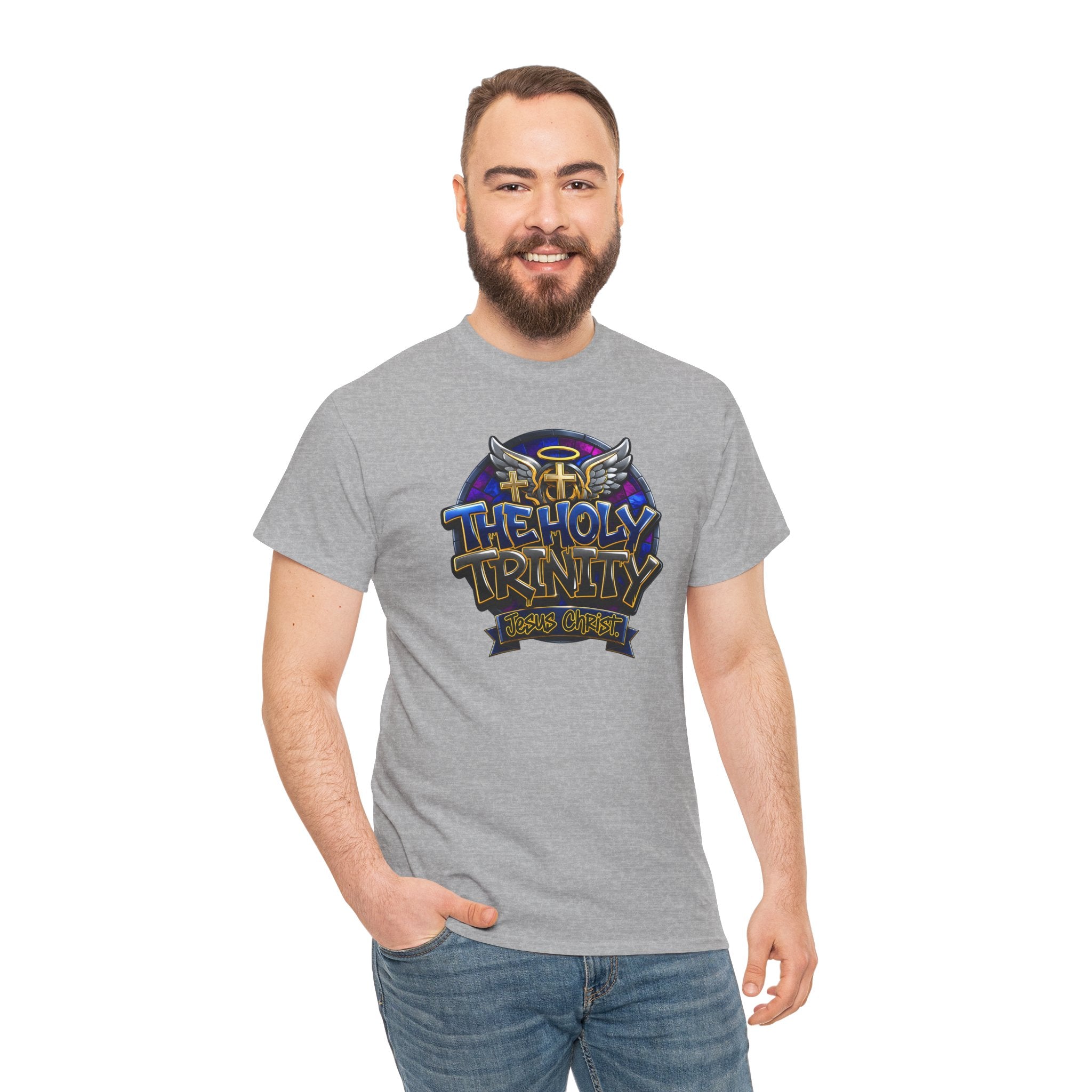 The Holy Trinity Tee — Christian Faith Graphic T-Shirt