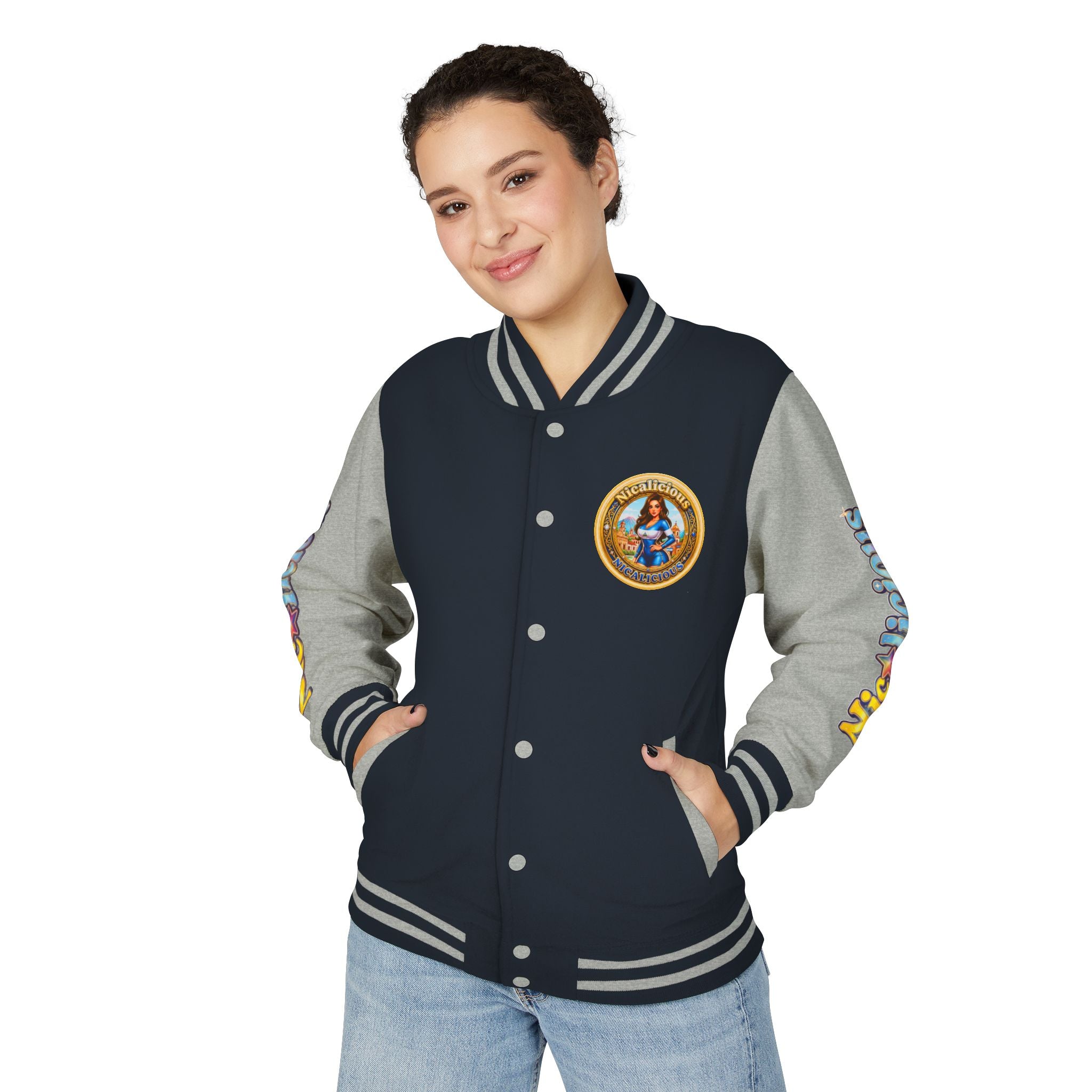 Letterman Jacket — 'Nicalicious' Retro Varsity Bomber