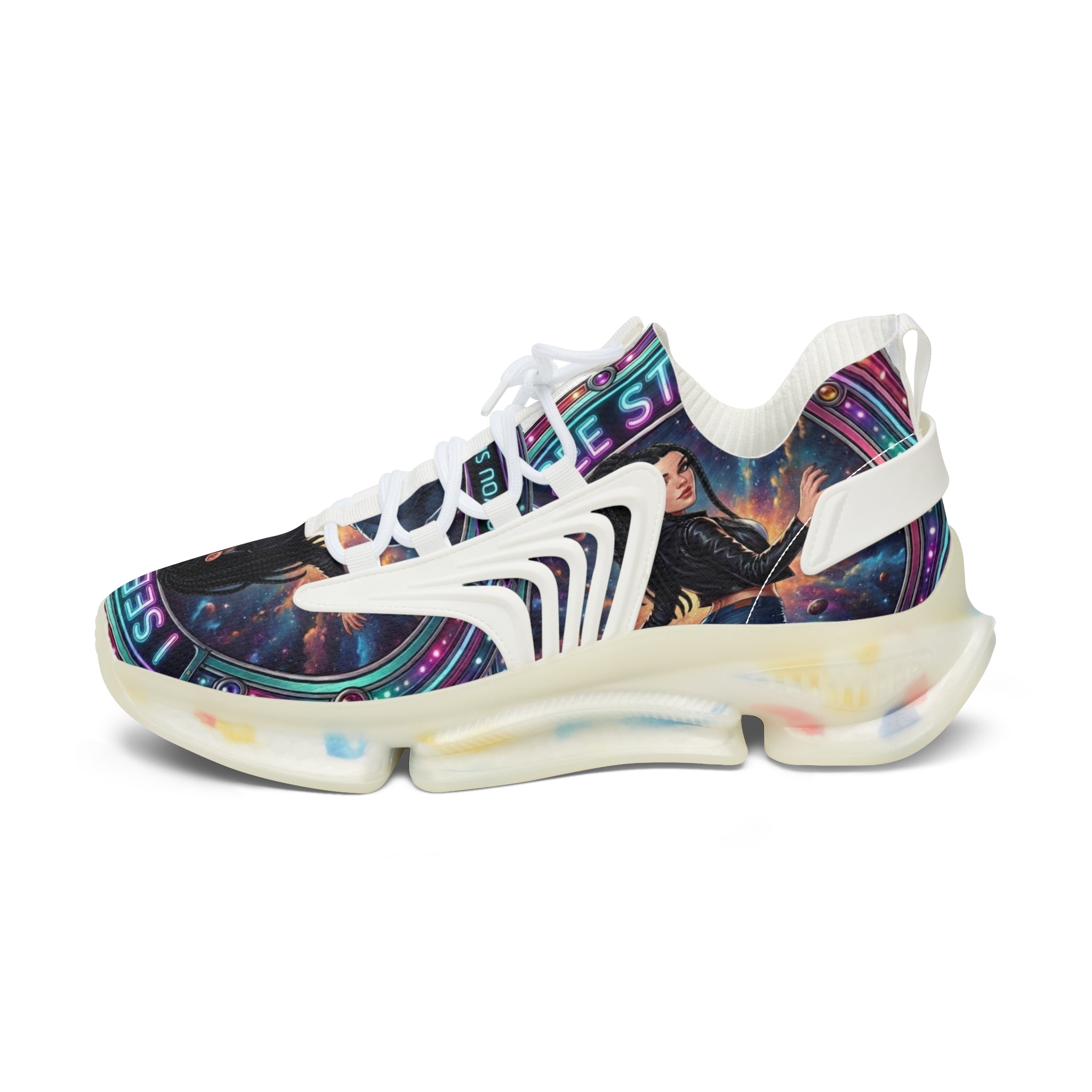 Women's Mesh Sneakers — Galaxy 'I See Stars' Athletic Shoes