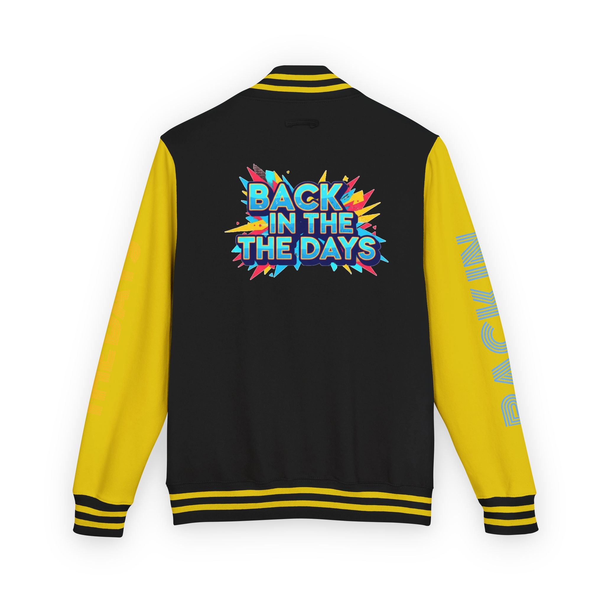 Letterman Jacket — "Back in the Days" Retro Graphic Bomber