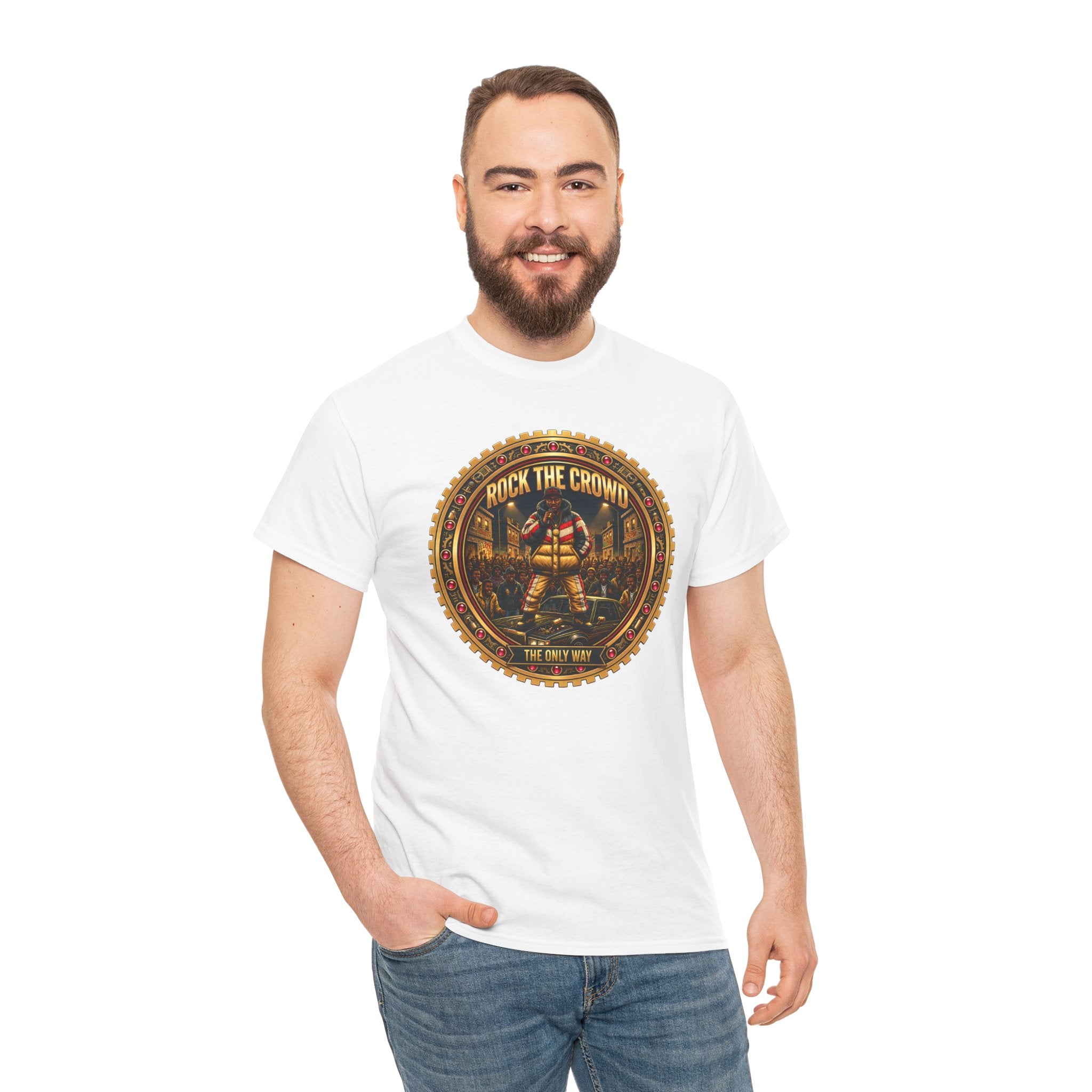 "Rock the Crowd" Tee — Vintage Concert Graphic Shirt