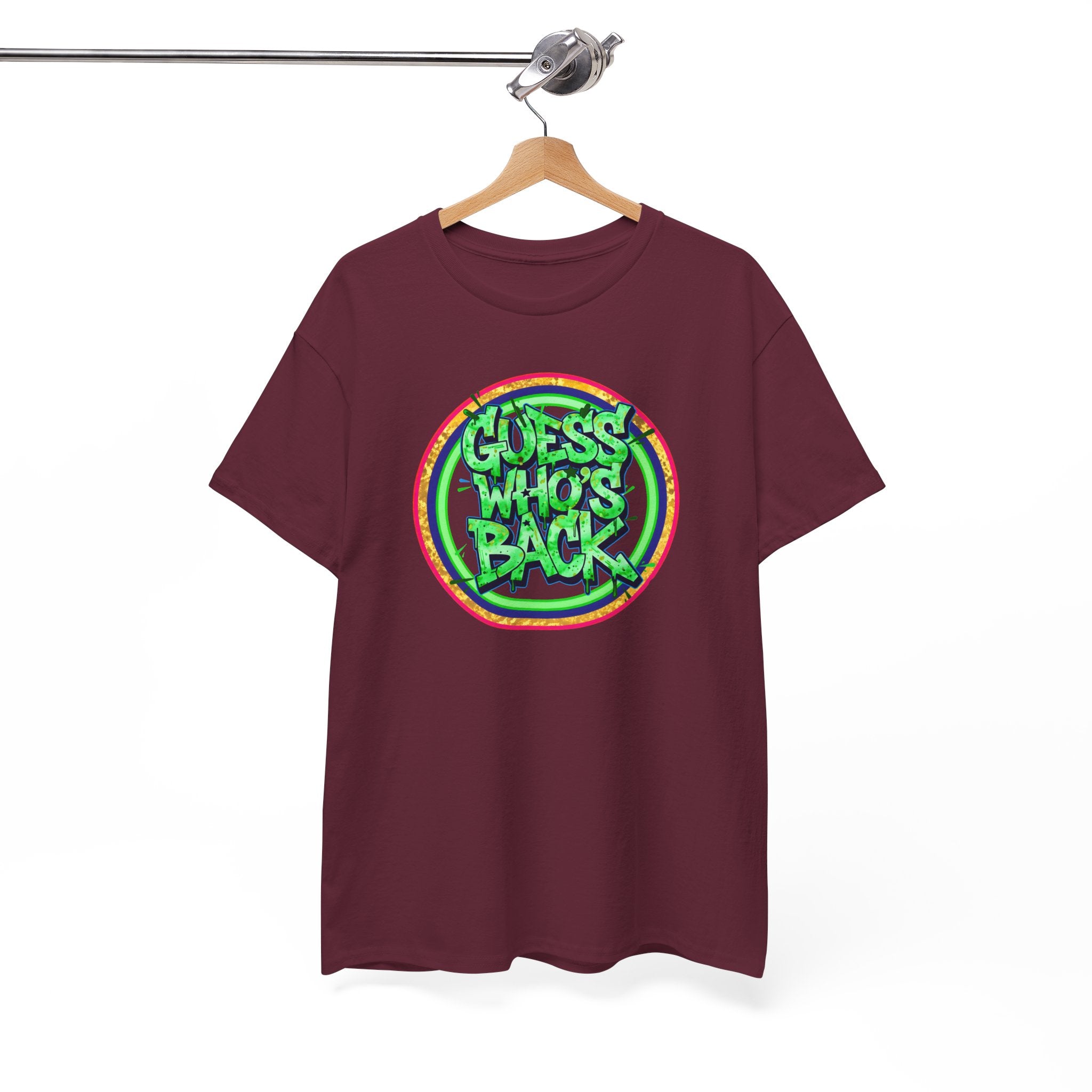 T-Shirt — "Guess Who's Back" Retro Graffiti Tee