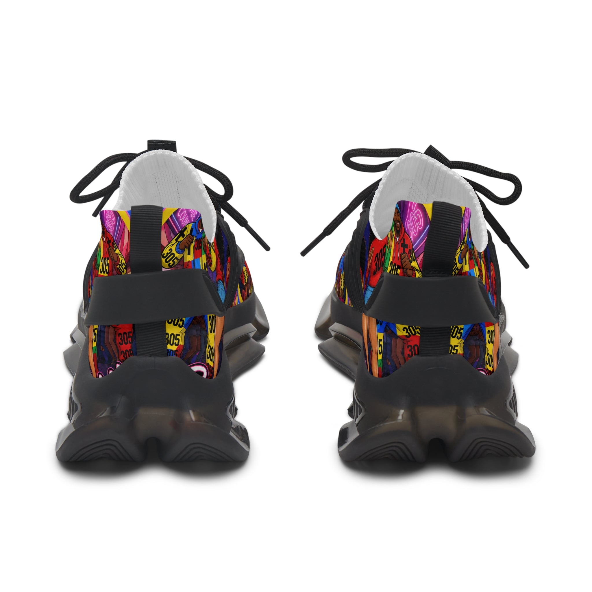 Women's Mesh Sneakers — Bold Graphic 'Don't Stop' Fashion Trainers