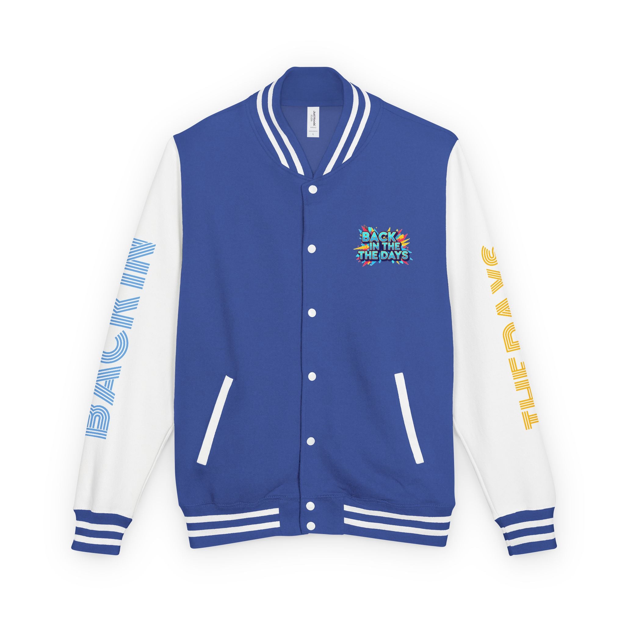 Letterman Jacket — "Back in the Days" Retro Graphic Bomber