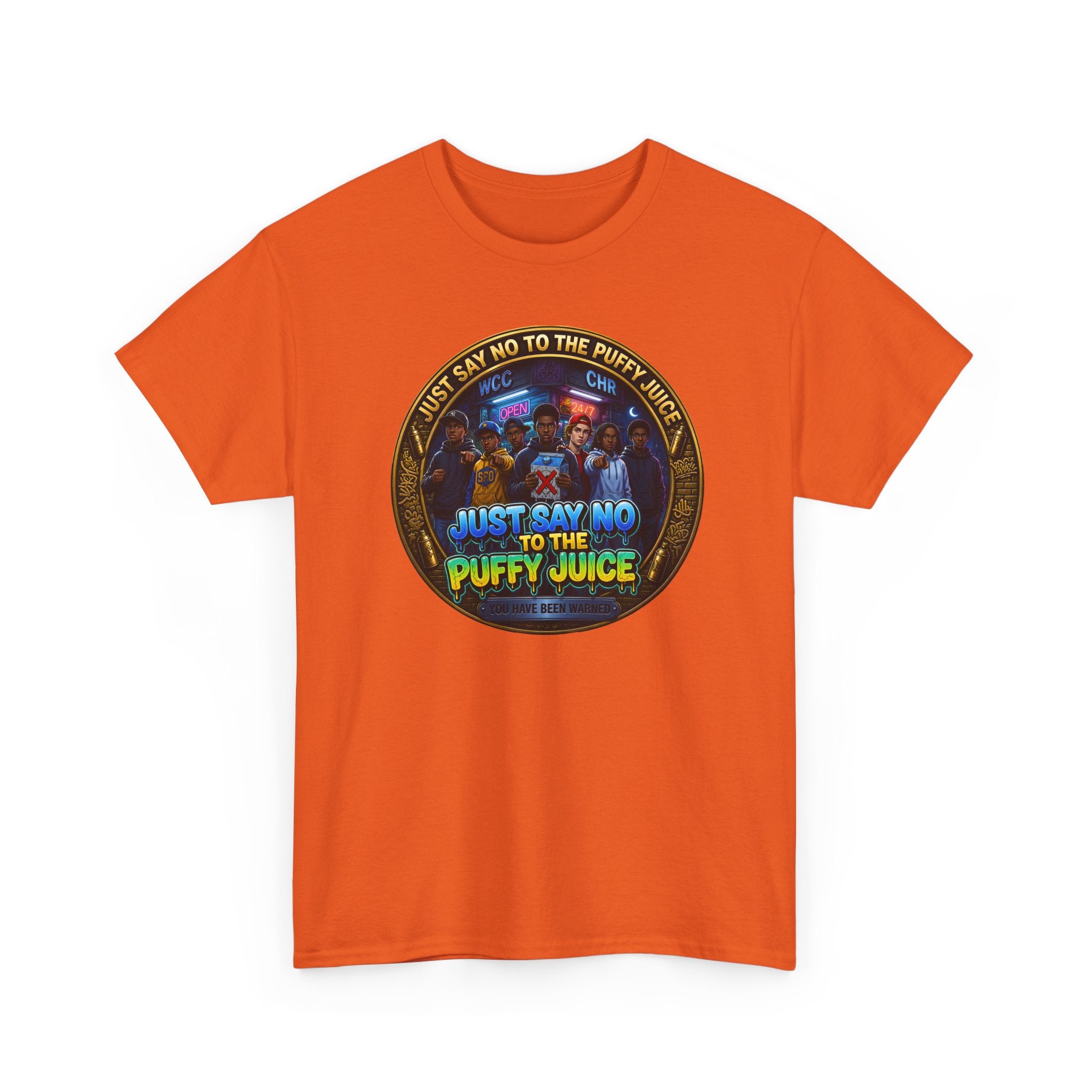 "Just Say No to the Puffy Juice "Tee – Anti-Party Vintage Graphic T-Shirt