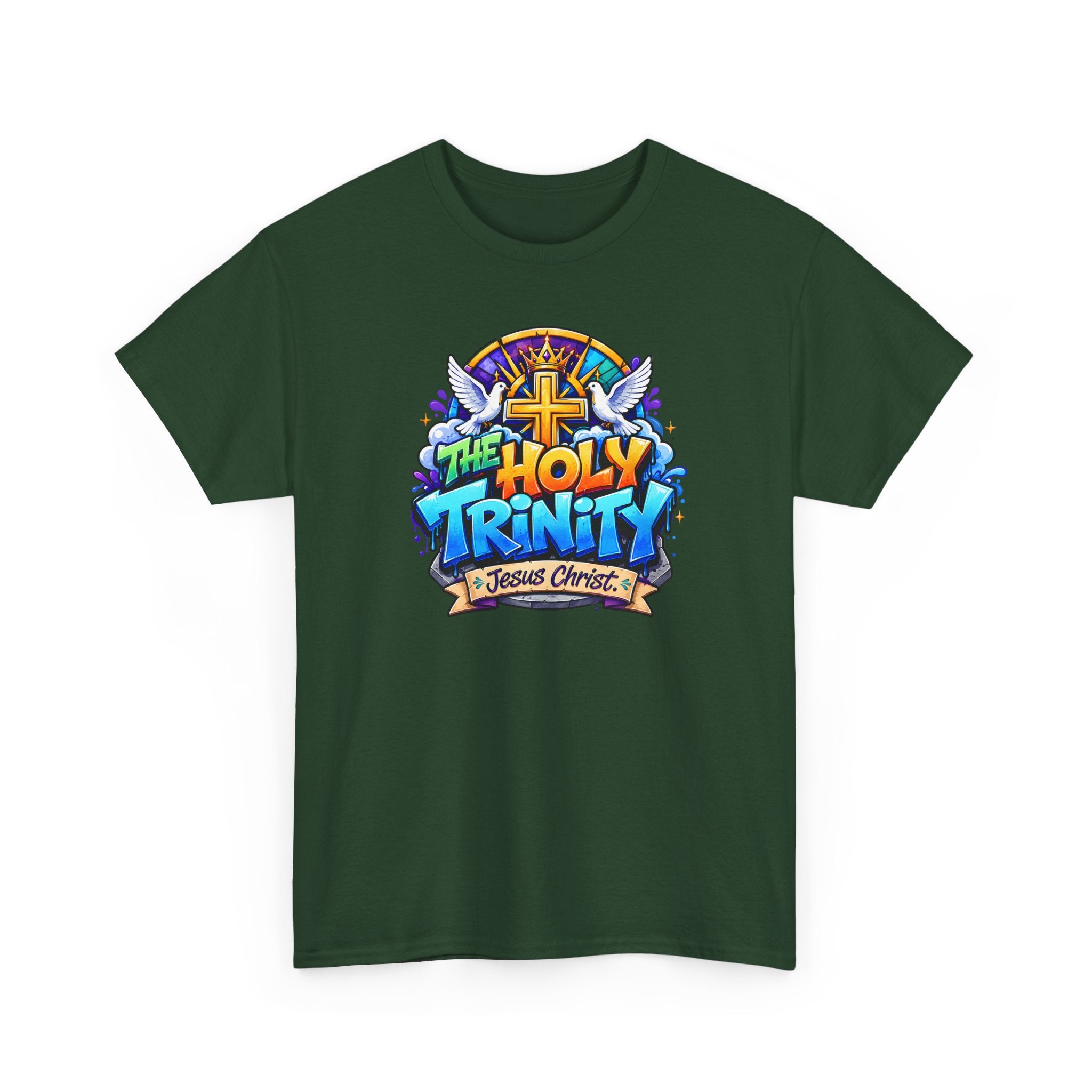 Christian Tee - "The Holy Trinity" Church Youth Graphic T-Shirt